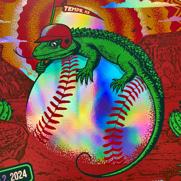 Extra Innings Festival 2024 Tempe AZ (Rainbow Foil) Status Serigraph