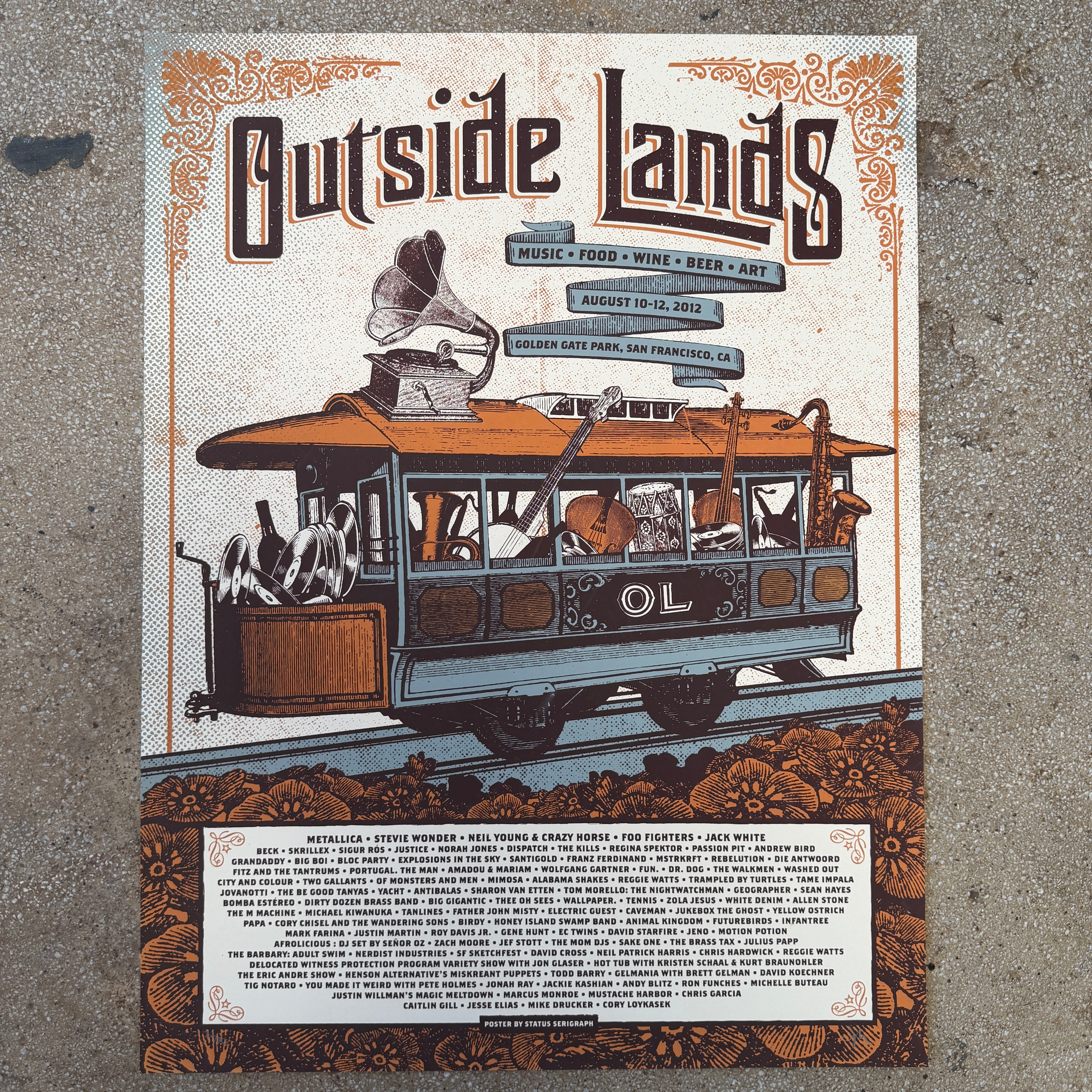 Outside Lands - 2012 – Status Serigraph