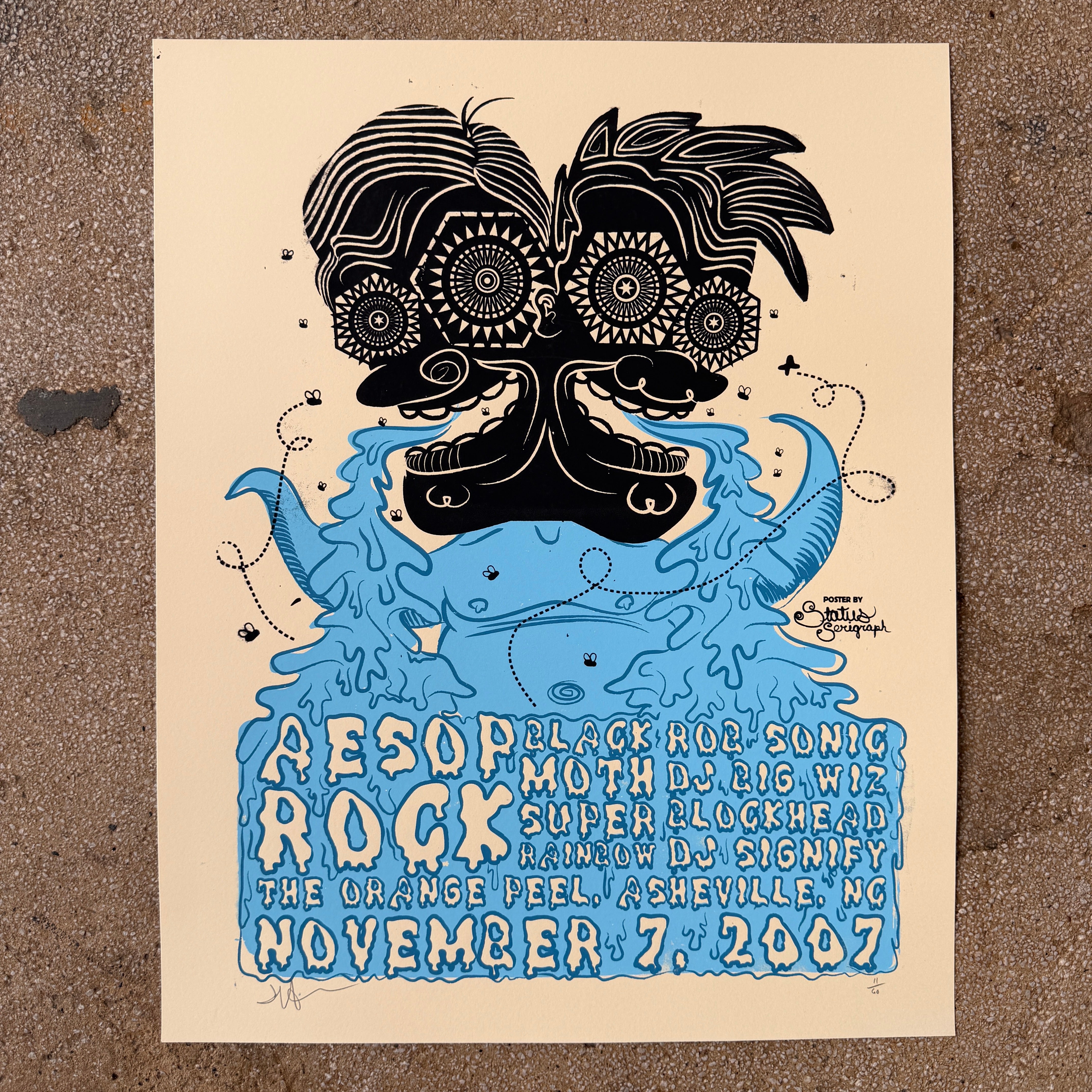 Aesop Rock / Black Moth Super Rainbow - 2007 – Status Serigraph