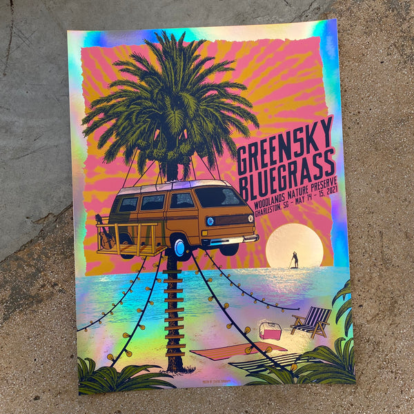 Greensky Bluegrass - Charleston SC 2021 (Rainbow Foil) LAST ONE!!!
