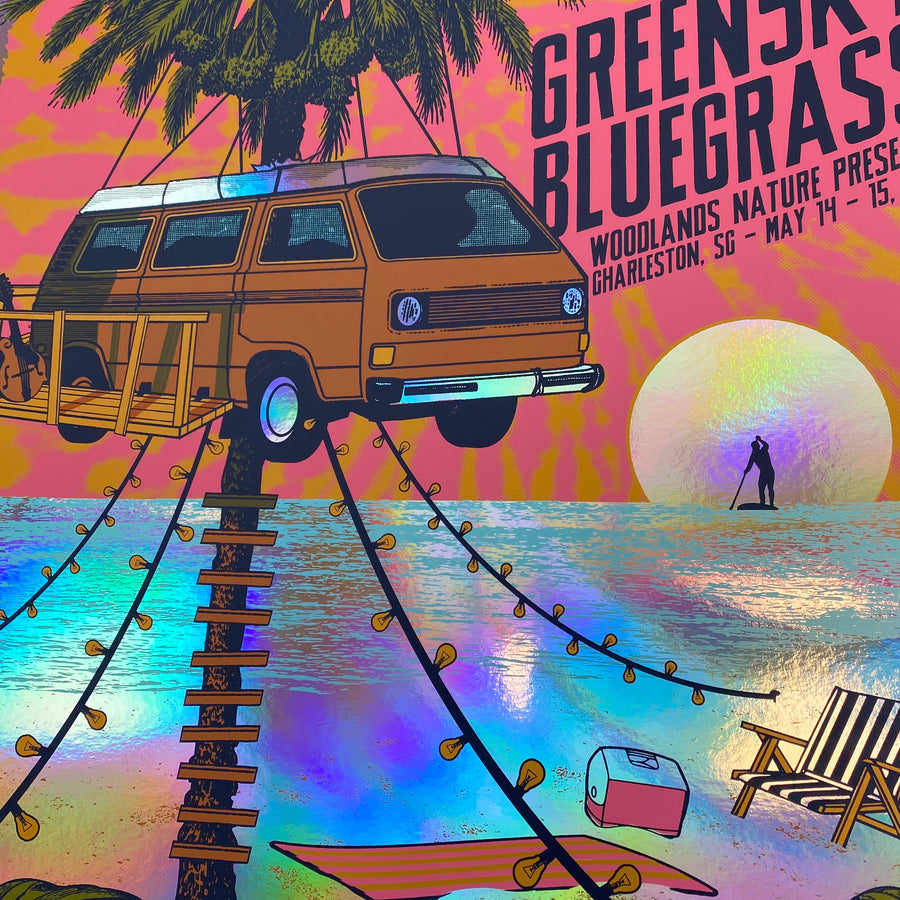 Greensky Bluegrass - Charleston SC 2021 (Rainbow Foil) LAST ONE!!!