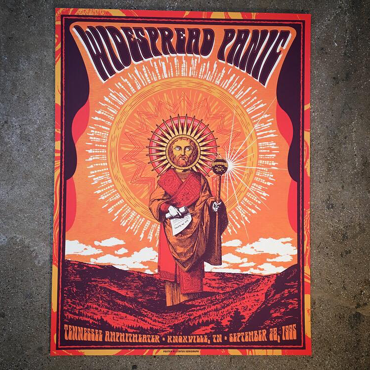 Widespread Panic-Knoxville 95 – Status Serigraph