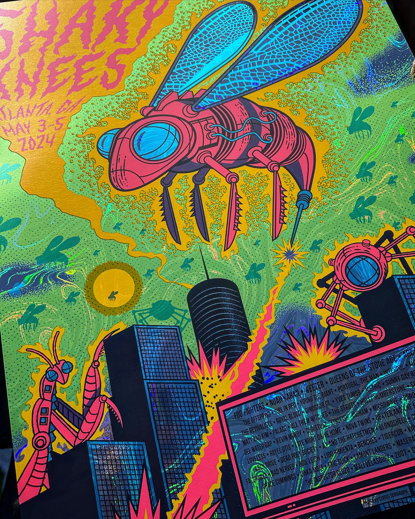 Shaky Knees 2024 (Swirl Foil) - Status Serigraph