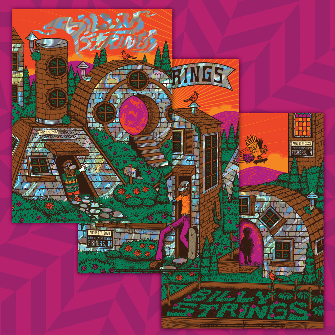 Billy Strings - Fishers 2026 Matching Numbered Set (Lava Foil)