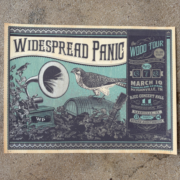 Widespread Panic - Wood Tour - WOOD VENEER VARIANT