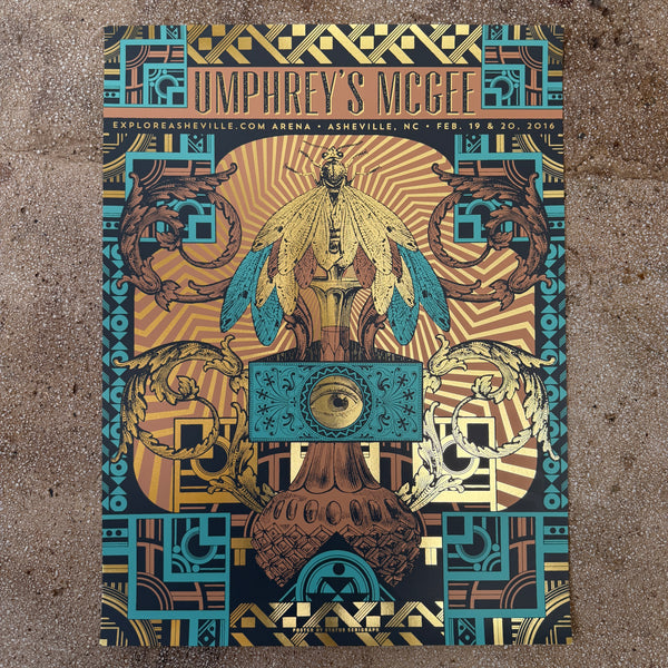 Umphrey's McGee - Asheville 2016 (Gold Foil)