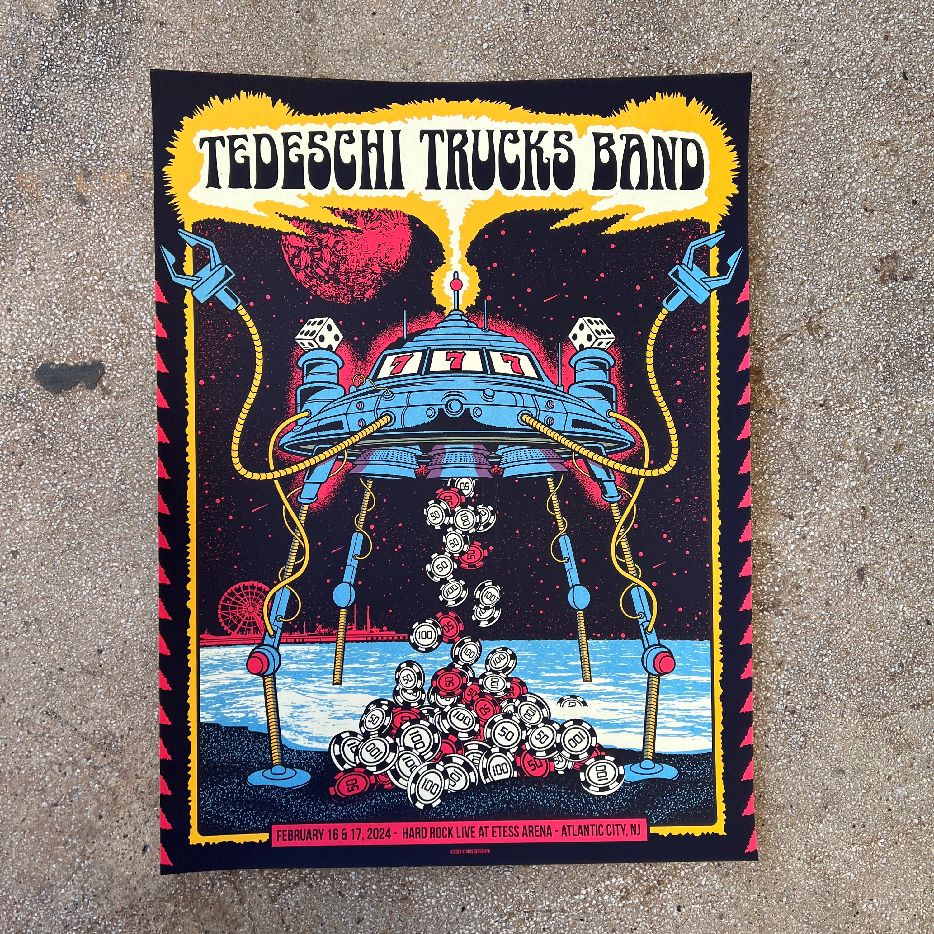 Tedeschi Trucks Band - Atlantic City 2024 (Red & Yellow)