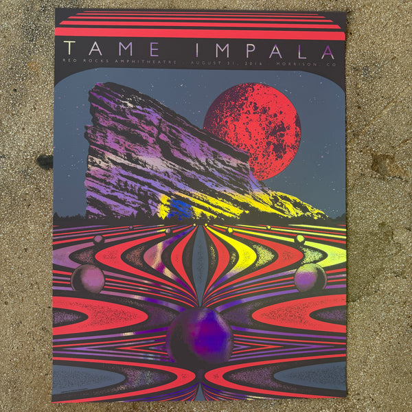 Tame Impala - Red Rocks 2016 (Iridescent Foil)