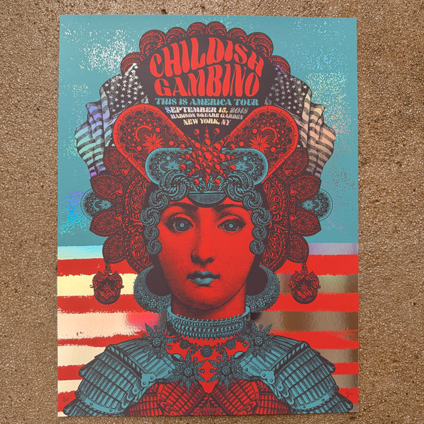 Childish Gambino - New York 2018 (Rainbow Foil)