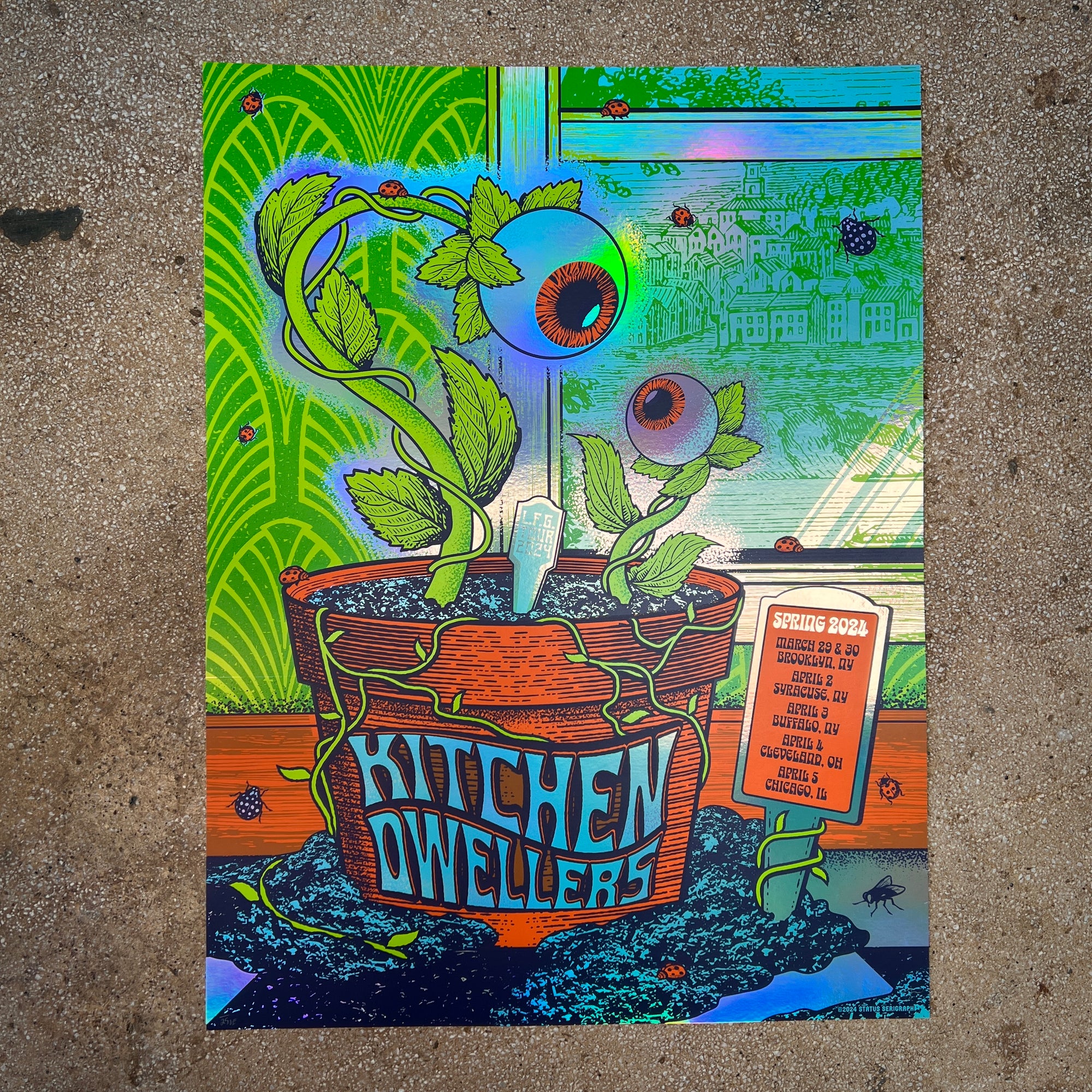 Kitchen Dwellers - Spring Tour 2024 (Rainbow Foil) 2 LEFT!