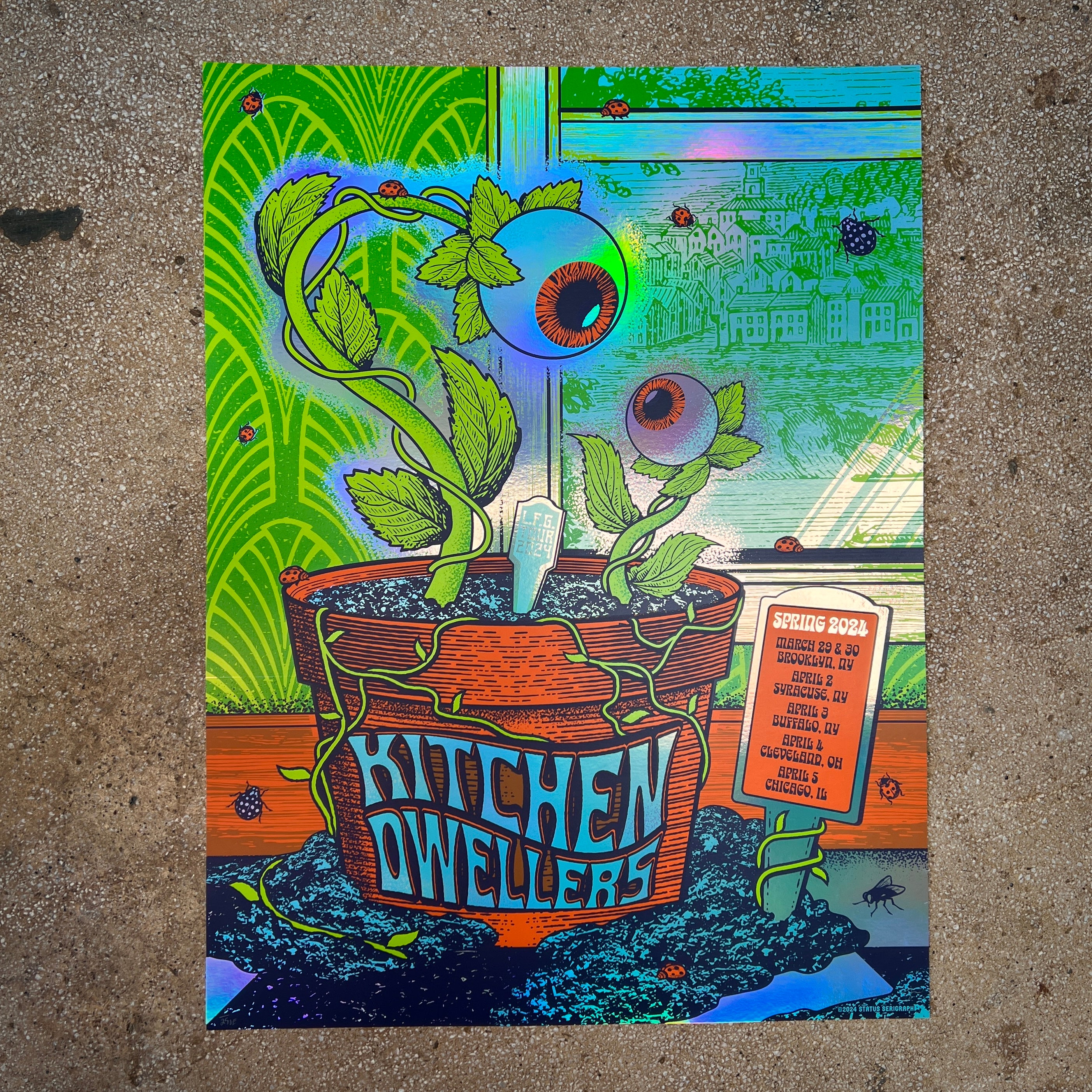 Kitchen Dwellers - Spring Tour 2024 (Rainbow Foil) 2 LEFT!