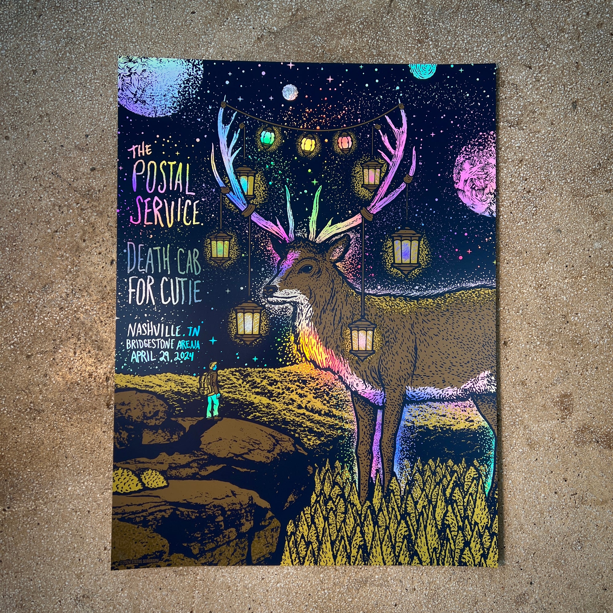 Postal Service & Death Cab For Cutie - Nashville TN (Rainbow Foil)