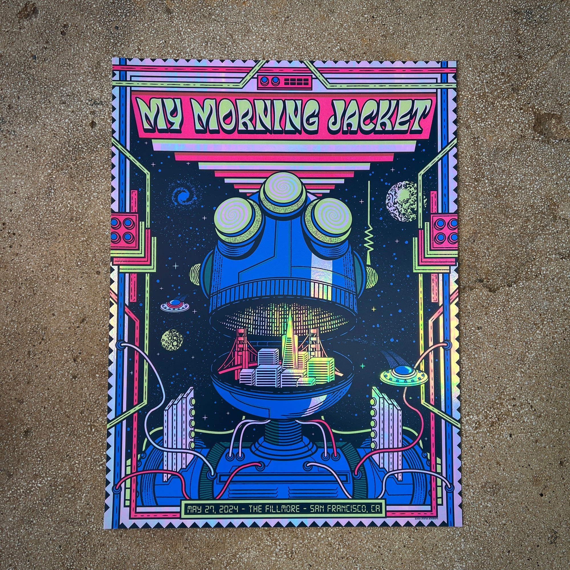 My Morning Jacket - San Francisco CA (Oyster Pearl Iridescent Foil)