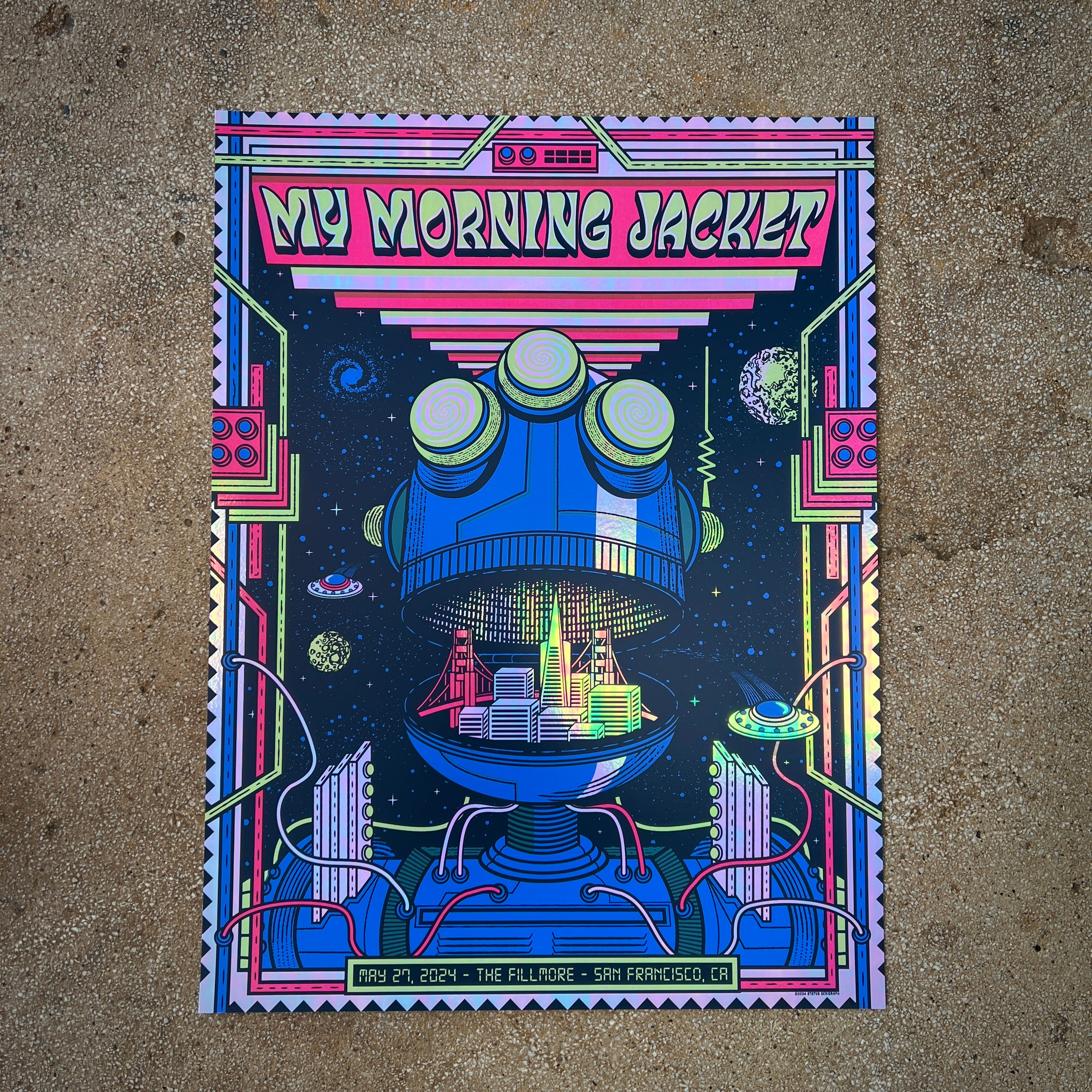 My Morning Jacket - San Francisco CA (Oyster Pearl Iridescent Foil)
