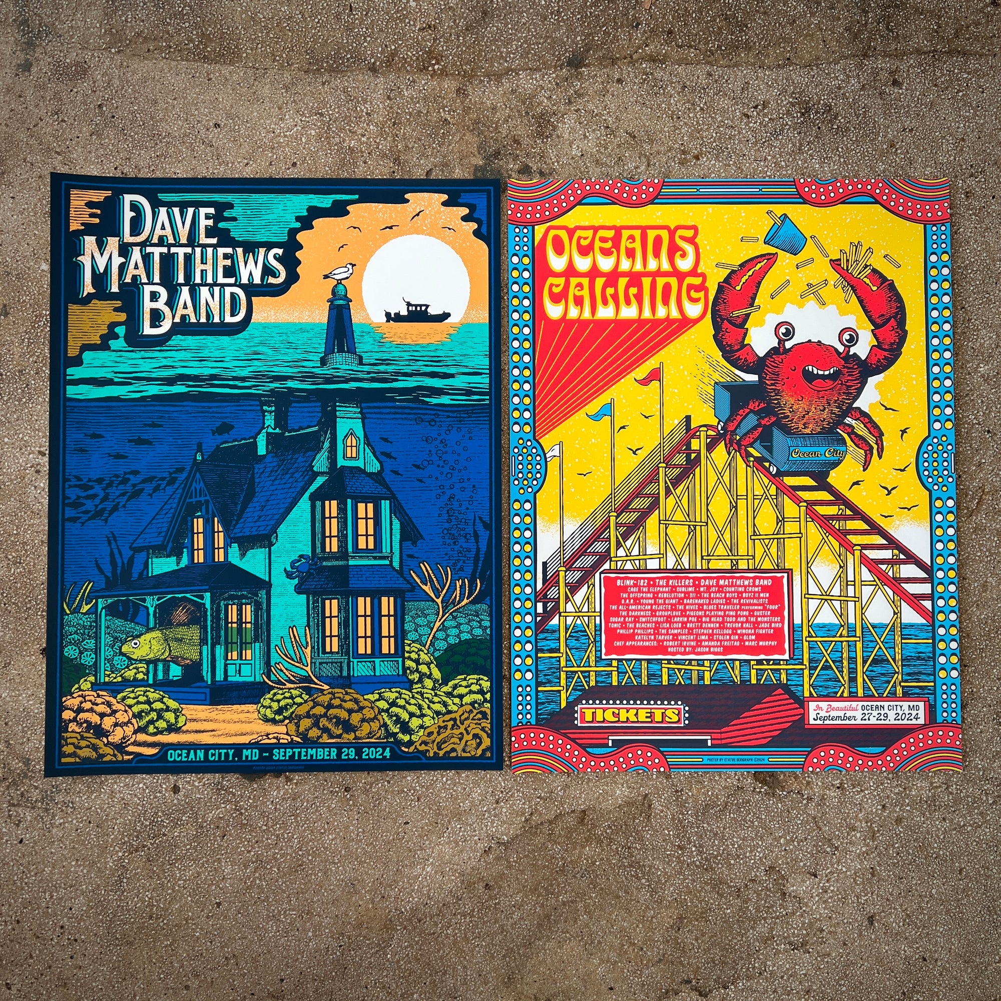 Dave Matthews Ocean City & Oceans Calling - Matching Numbered Set