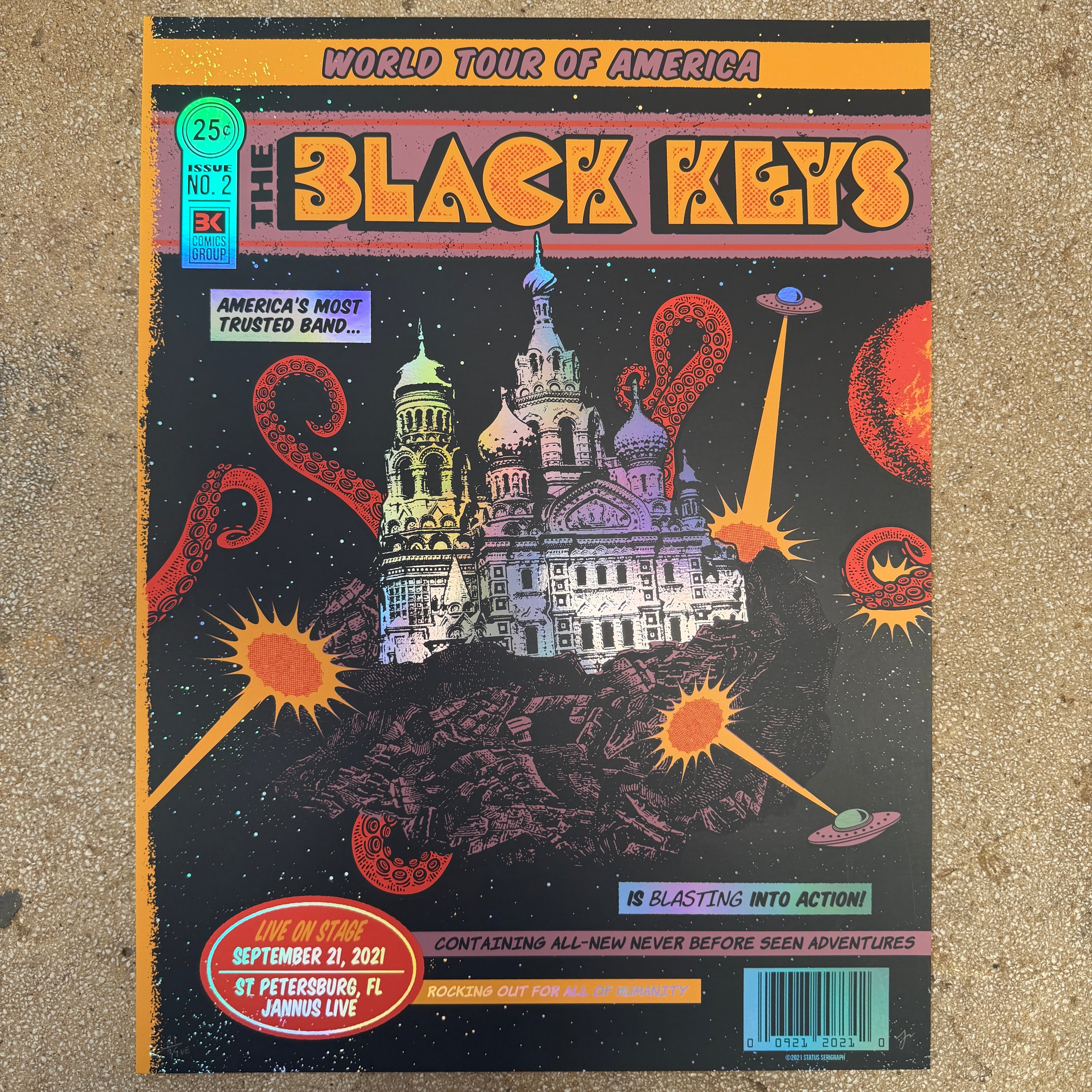 The Black Keys - St Petersburg 2021 Foil (Scratch and Dent)