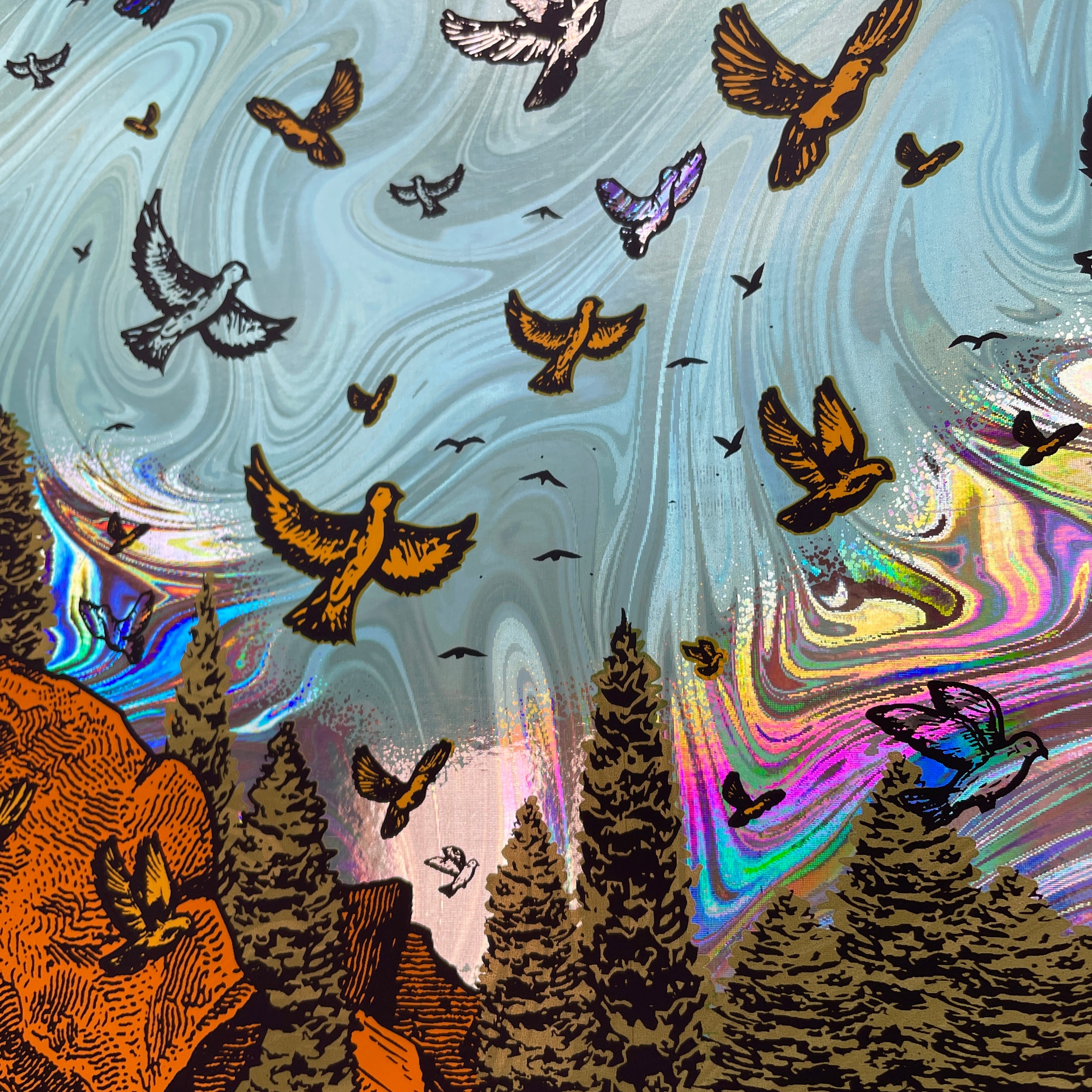 The Avett Brothers - The Caverns 2023 (Swirl Foil)