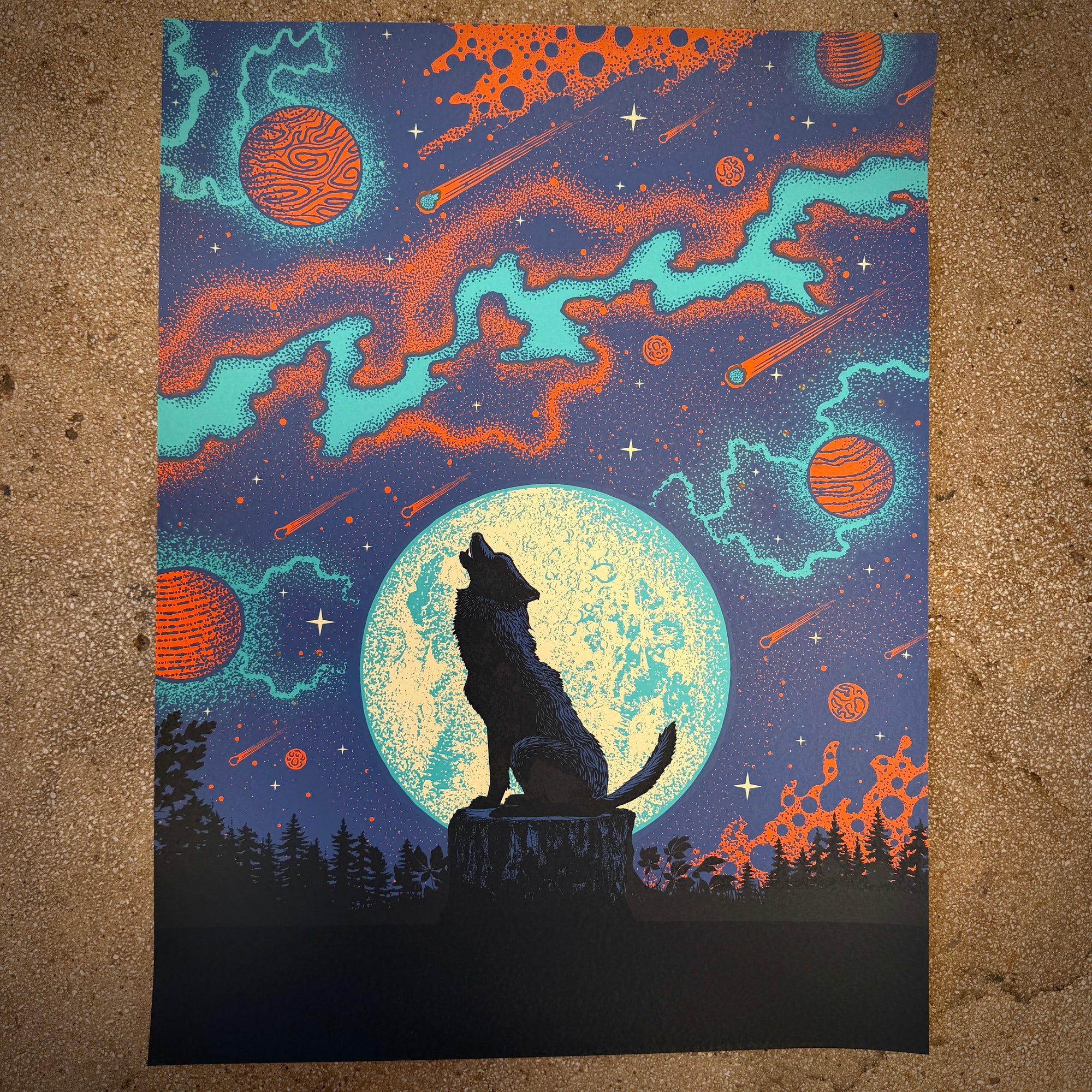 Howlin' - Art Print