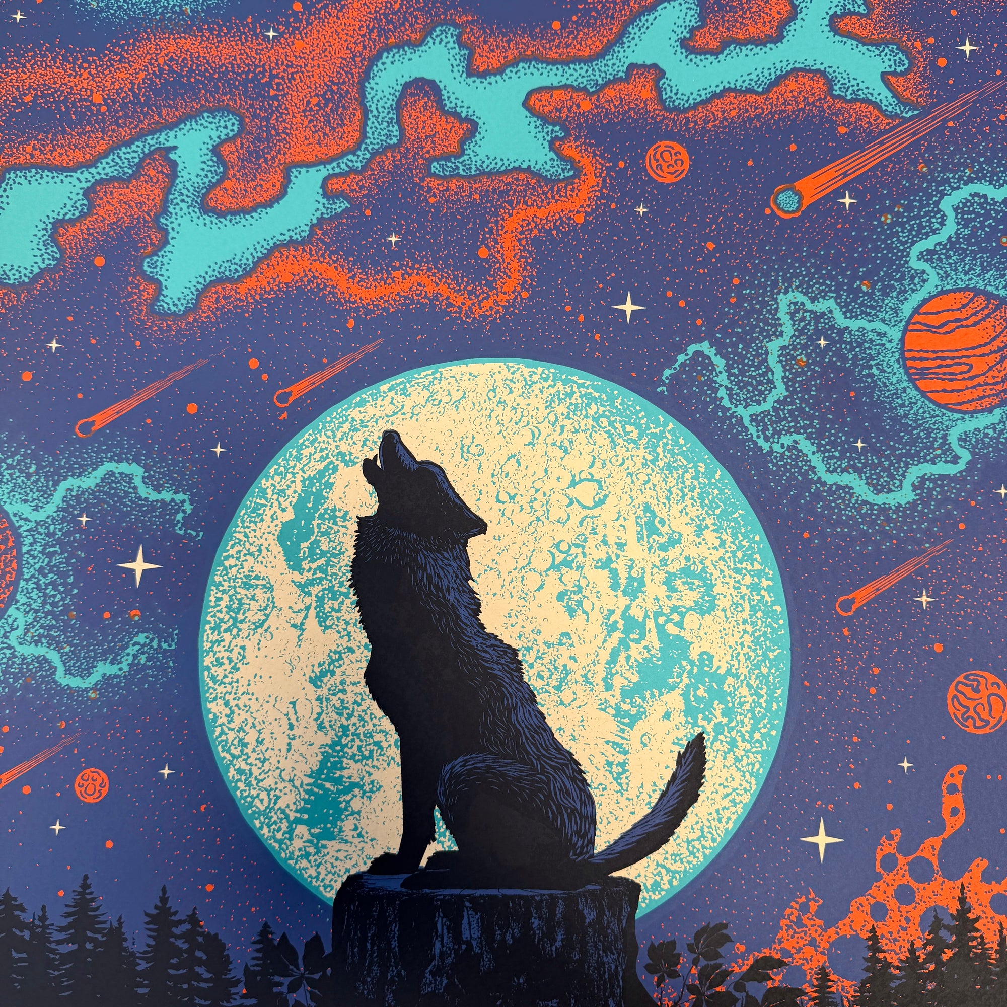 Howlin' - Art Print