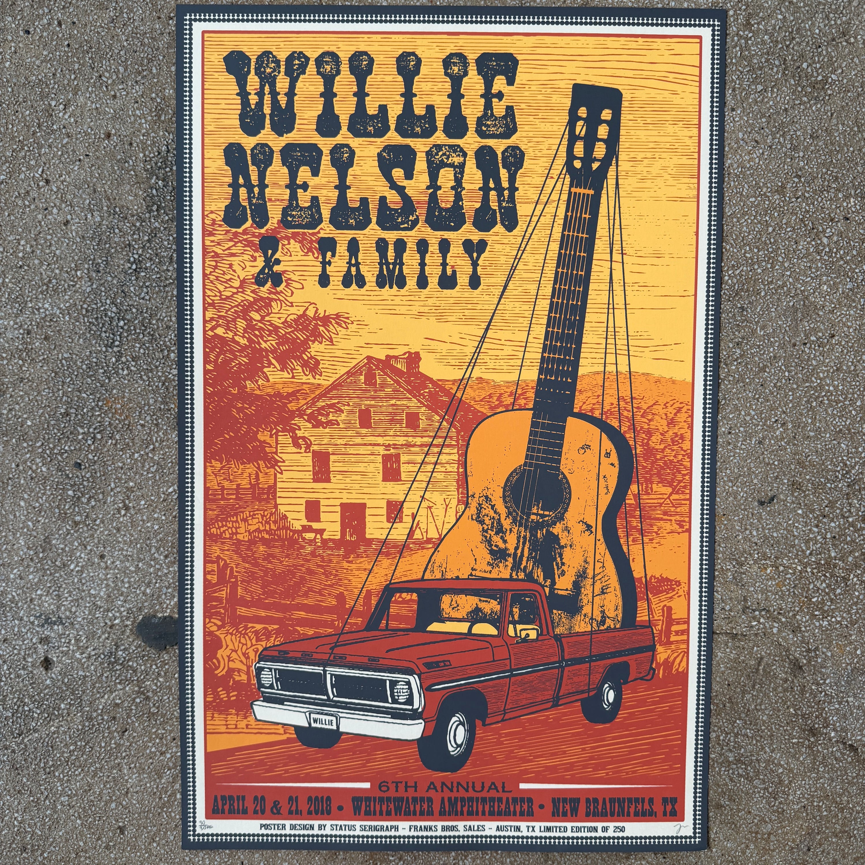 Willie Nelson - New Braunfels 2018 (Scratch & Dent)