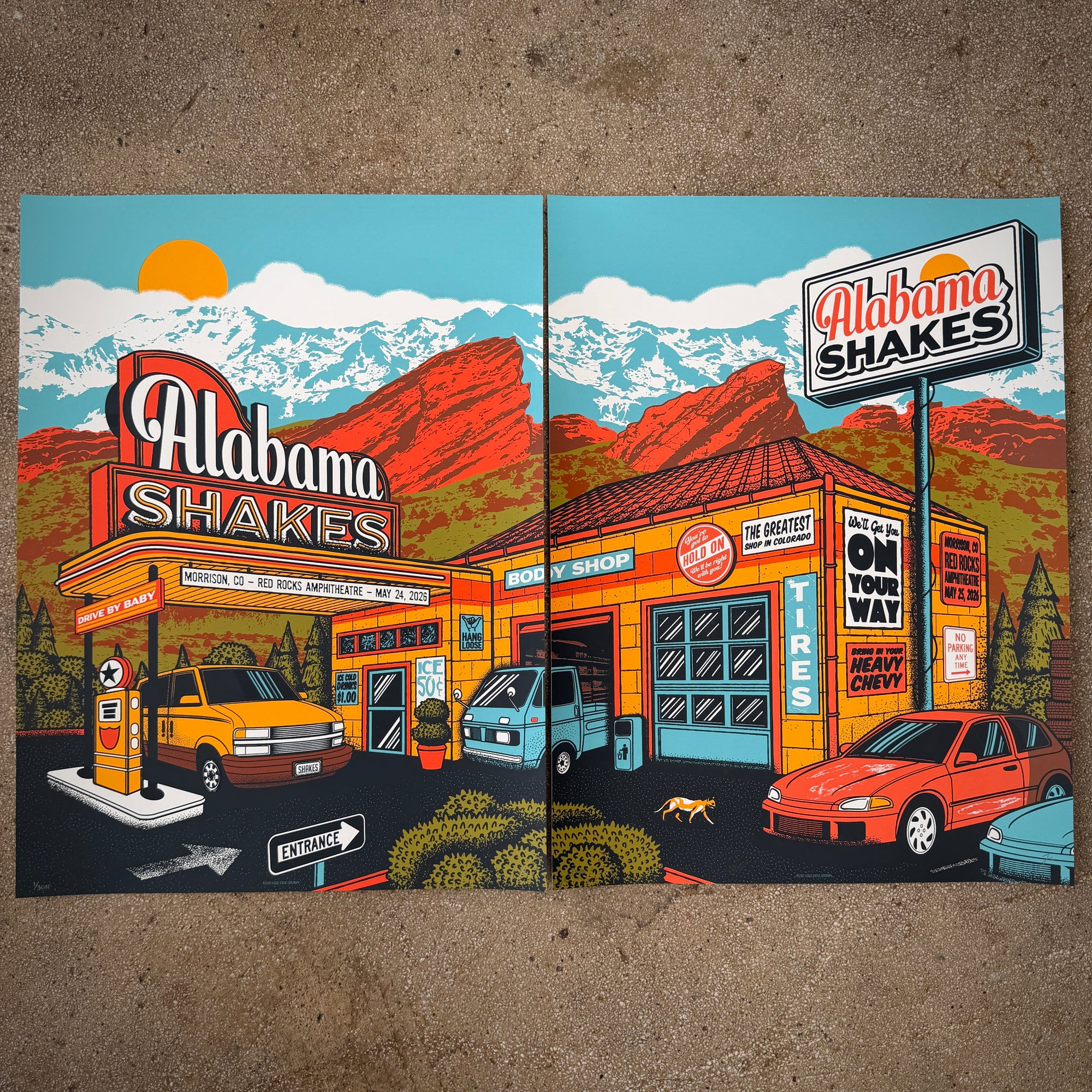 Alabama Shakes - Red Rocks Matching Numbered Set