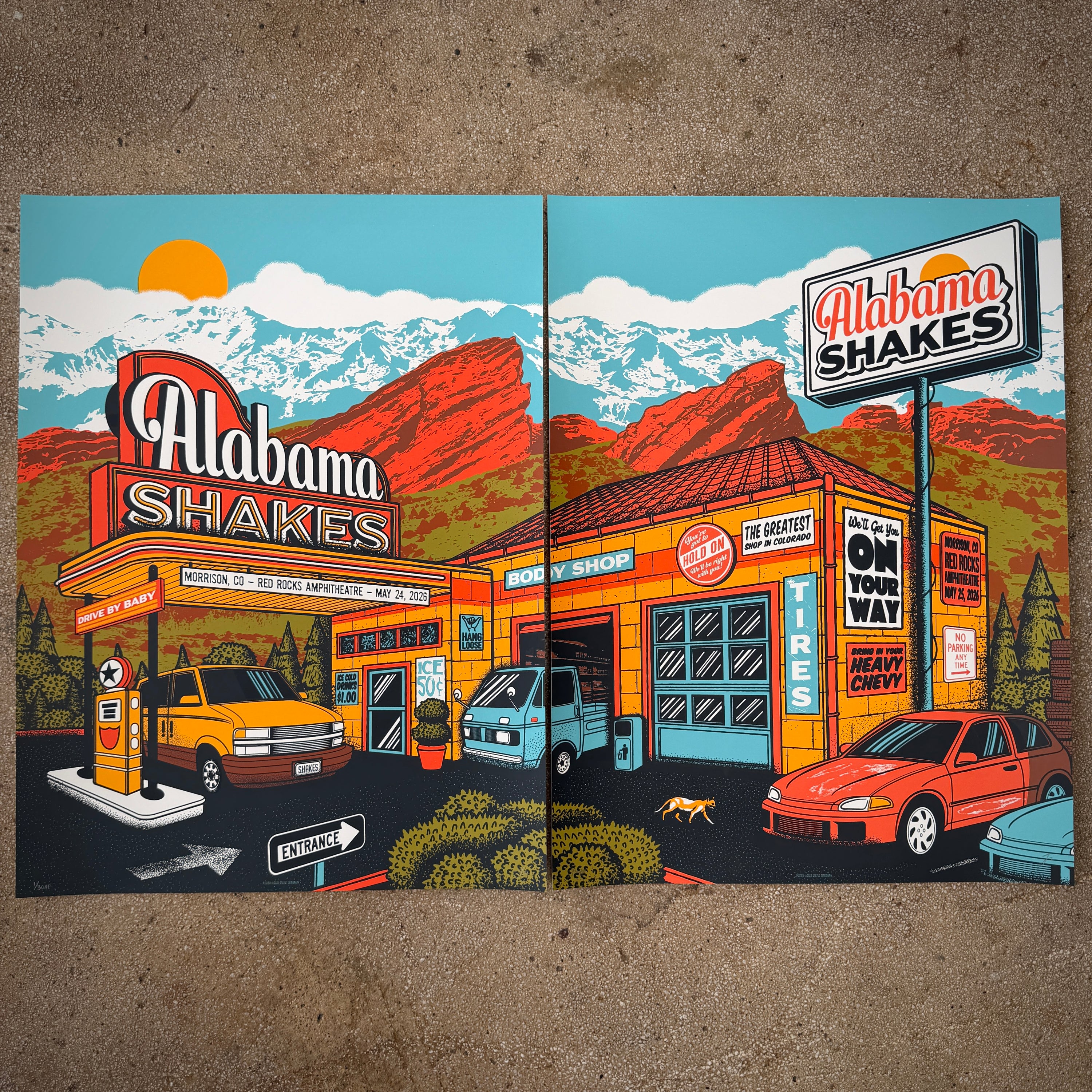 Alabama Shakes - Red Rocks Matching Numbered Set