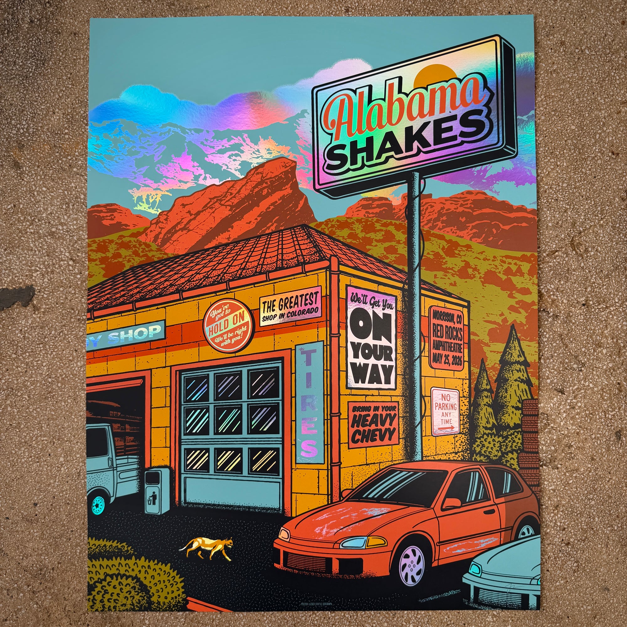 Alabama Shakes - Red Rocks 5/25 (Rainbow Foil)