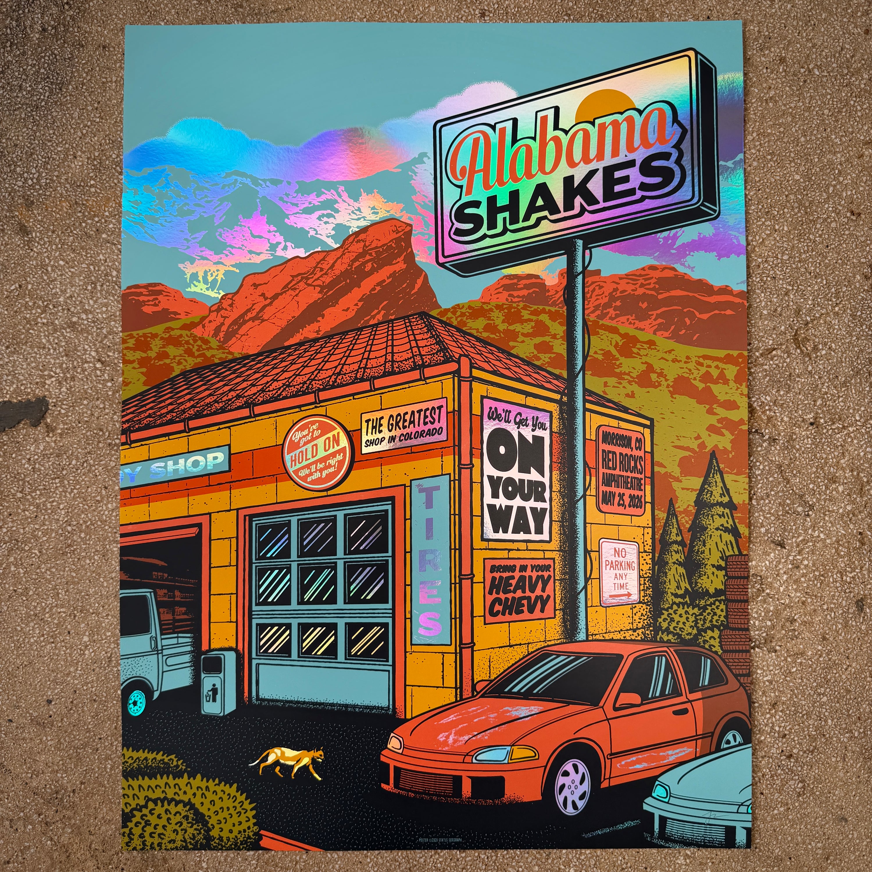 Alabama Shakes - Red Rocks 5/25 (Rainbow Foil)