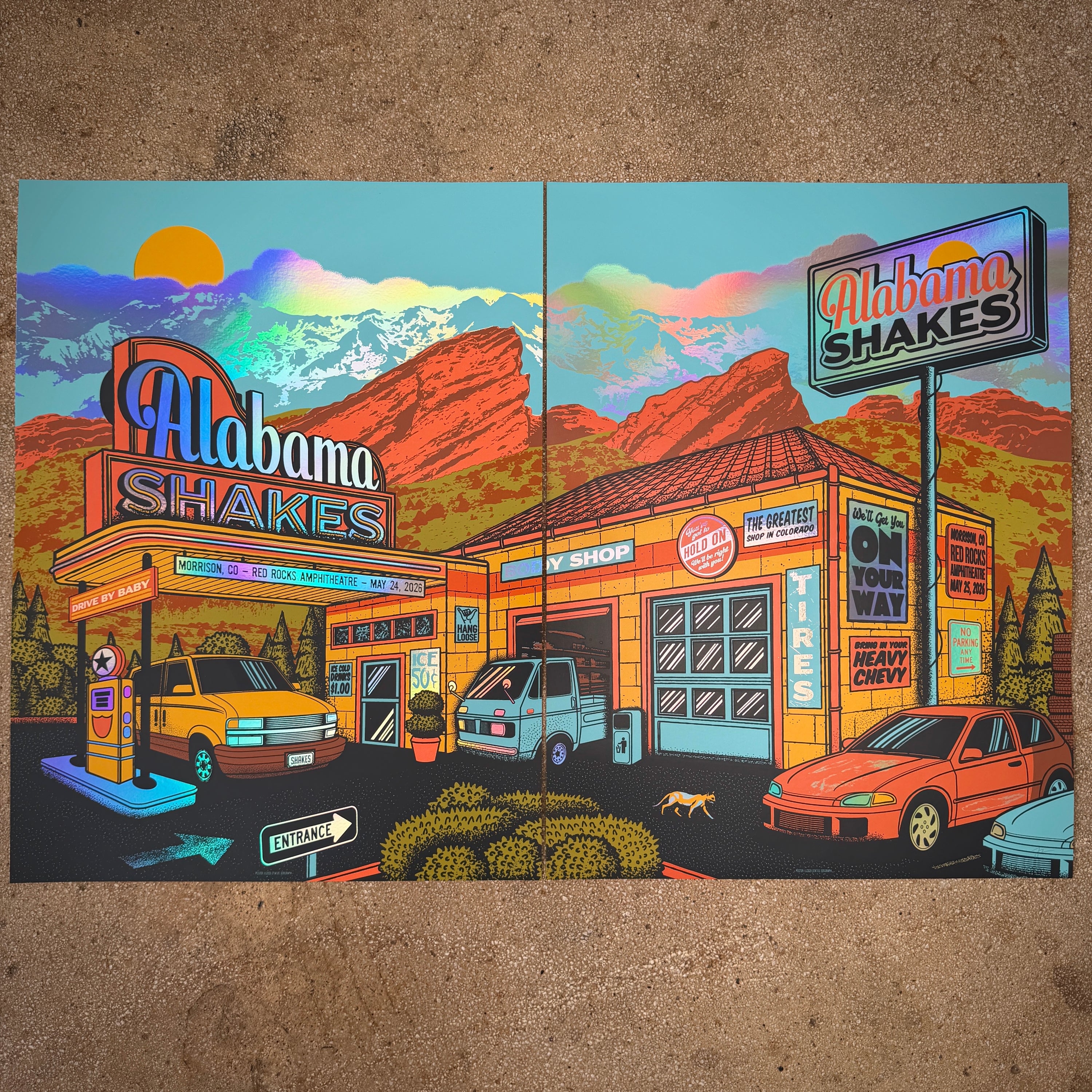 Alabama Shakes - Red Rocks Matching Numbered Set (Rainbow Foil)
