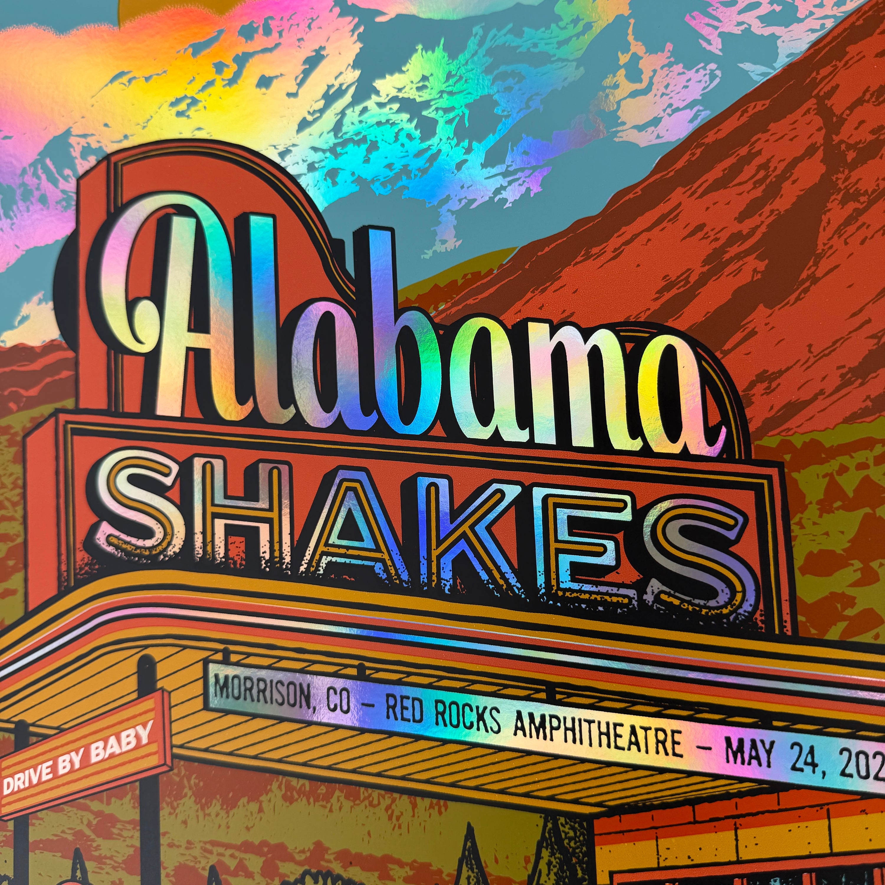 Alabama Shakes - Red Rocks 5/24 (Rainbow Foil)