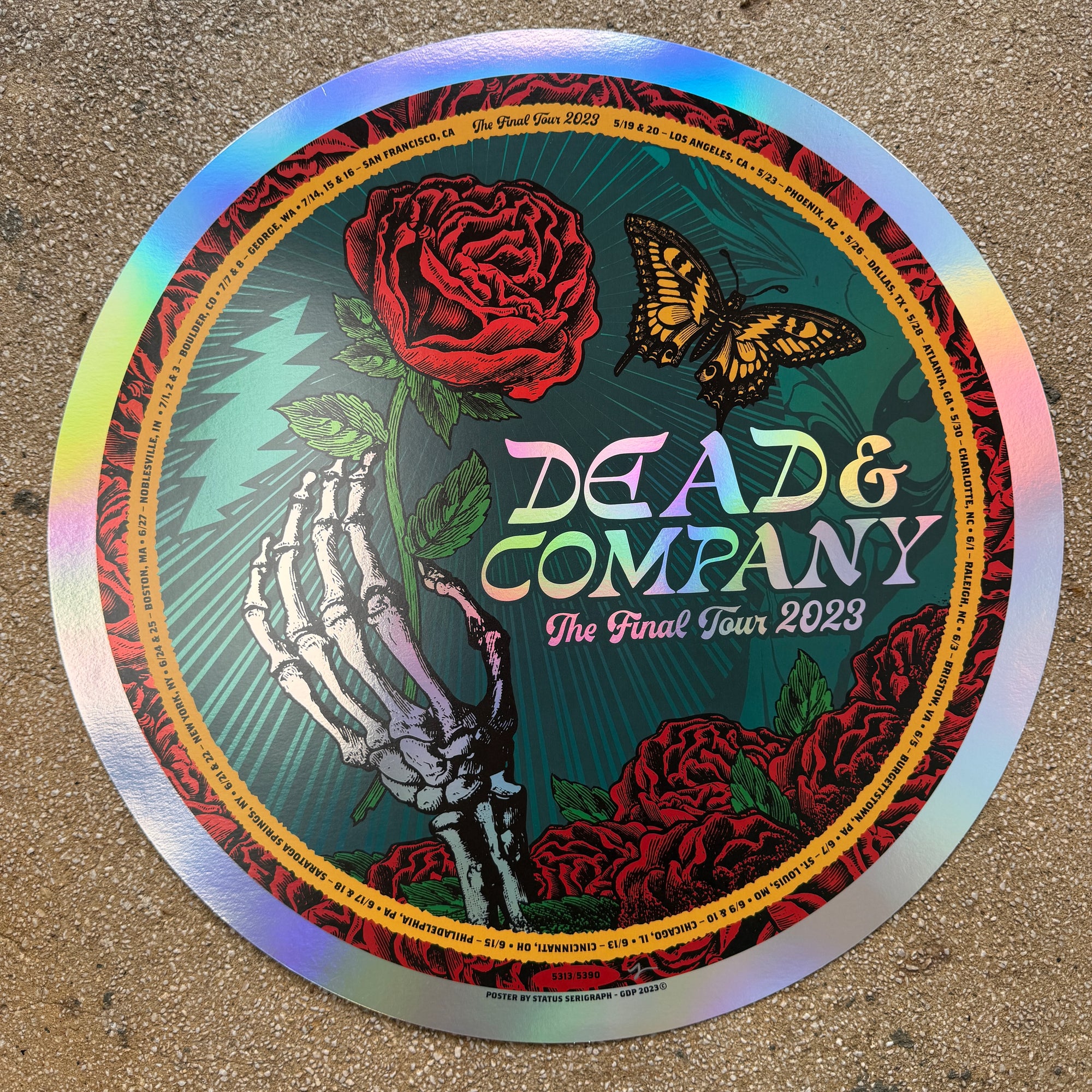 Dead & Company - Final Tour 2023 Round Foil (Scratch & Dent)
