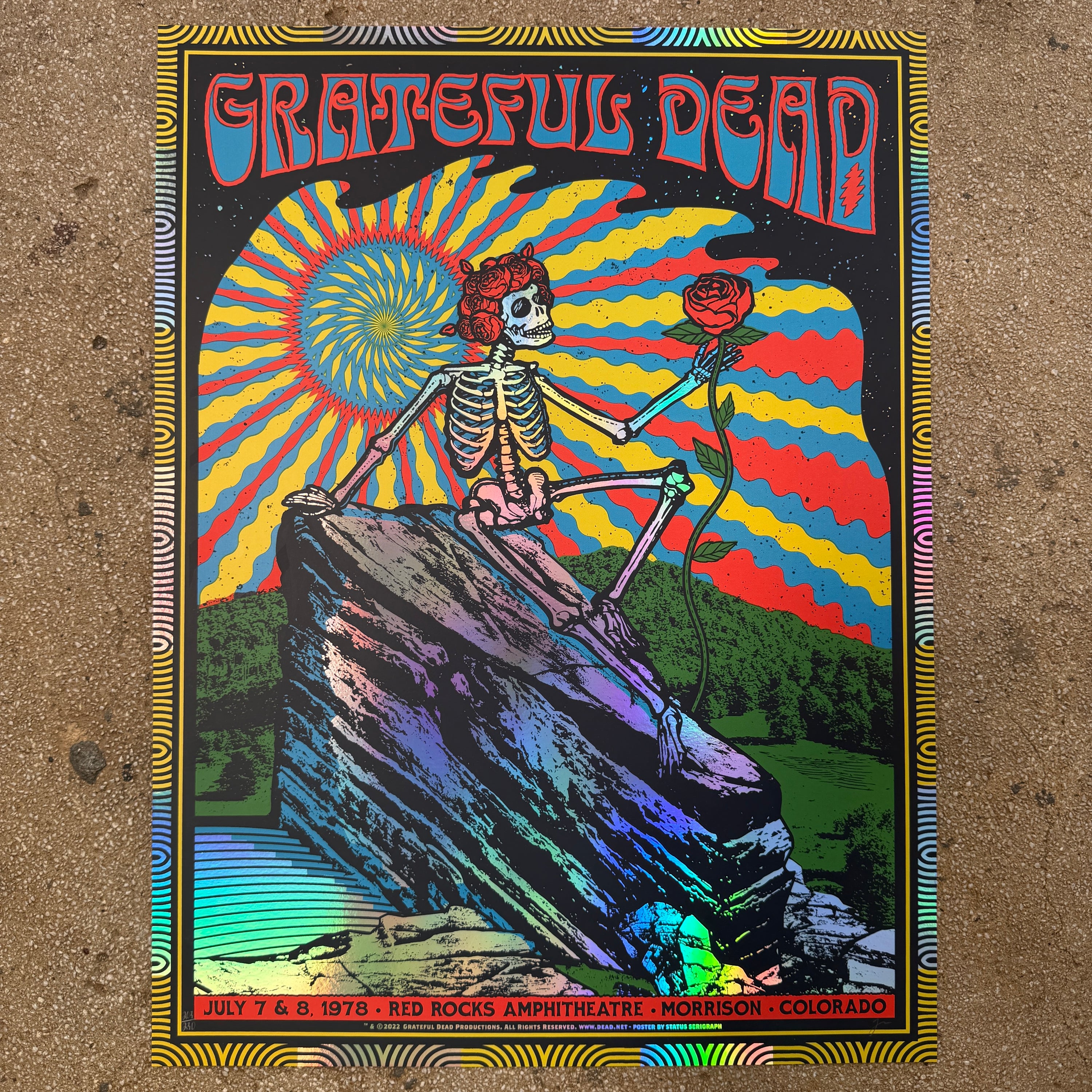 Grateful Dead - Red Rocks 1978 Rainbow Foil (Scratch and Dent)