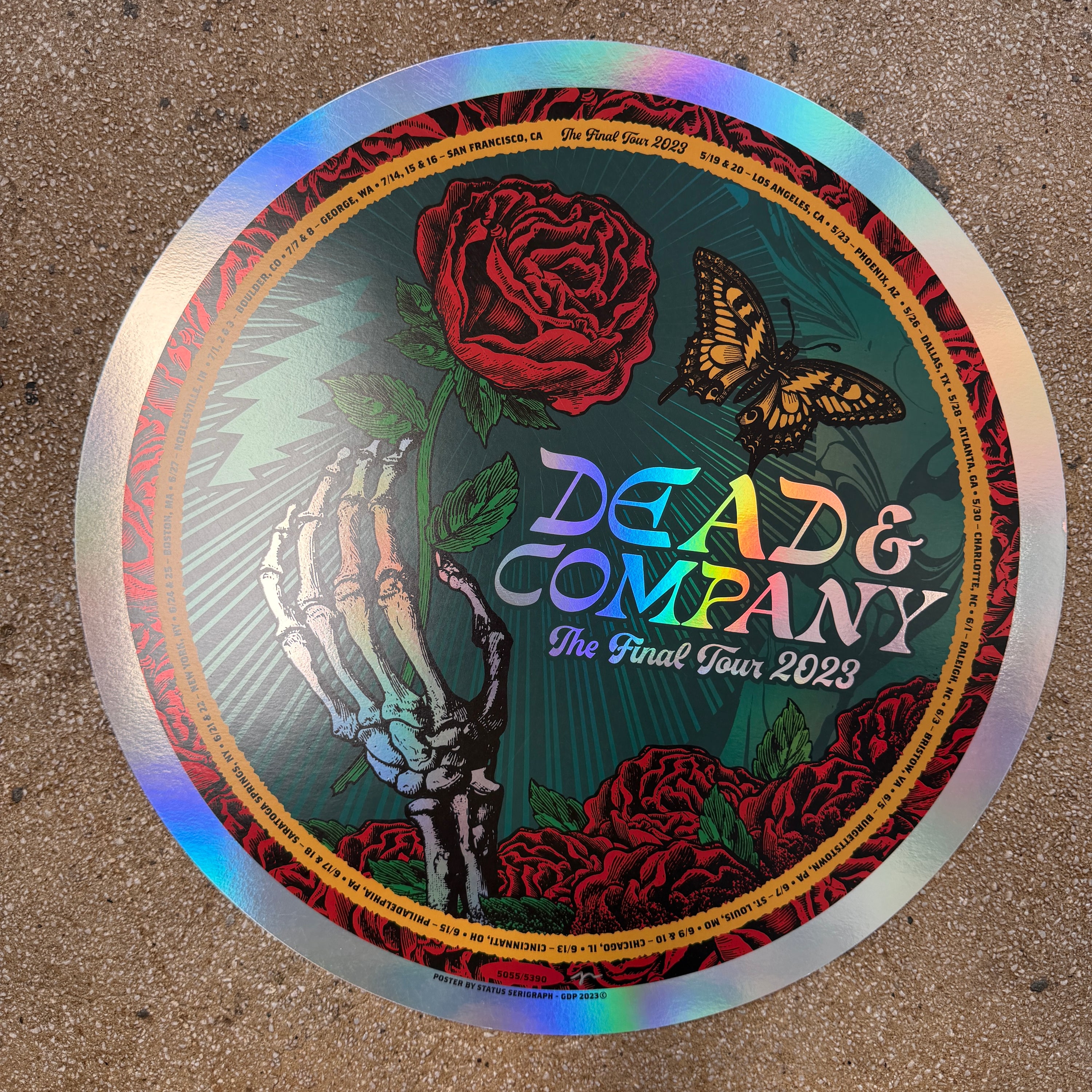 Dead & Company - Final Tour 2023 Round Foil (Scratch & Dent)