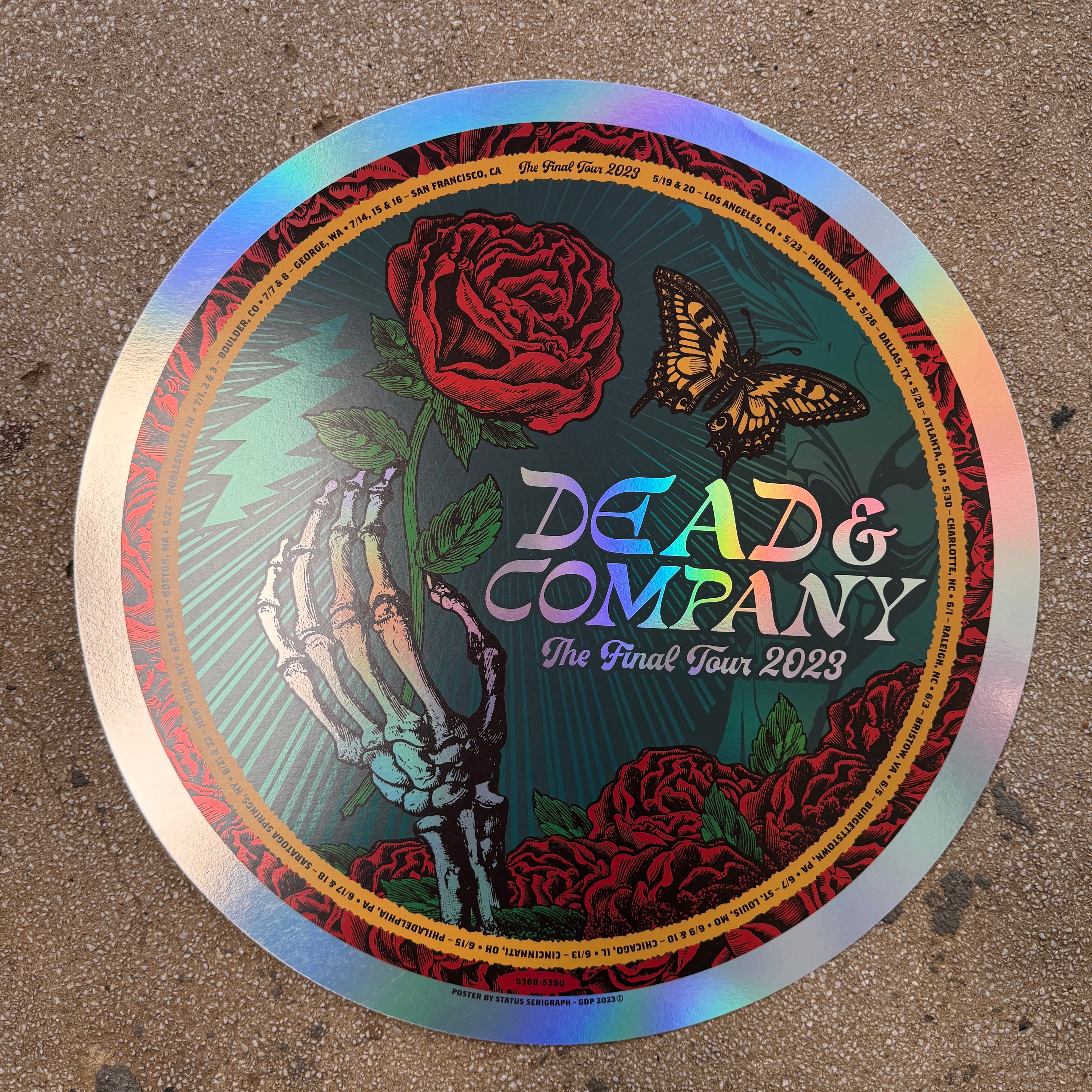 Dead & Company - Final Tour 2023 Round Foil (Scratch N' Dent)