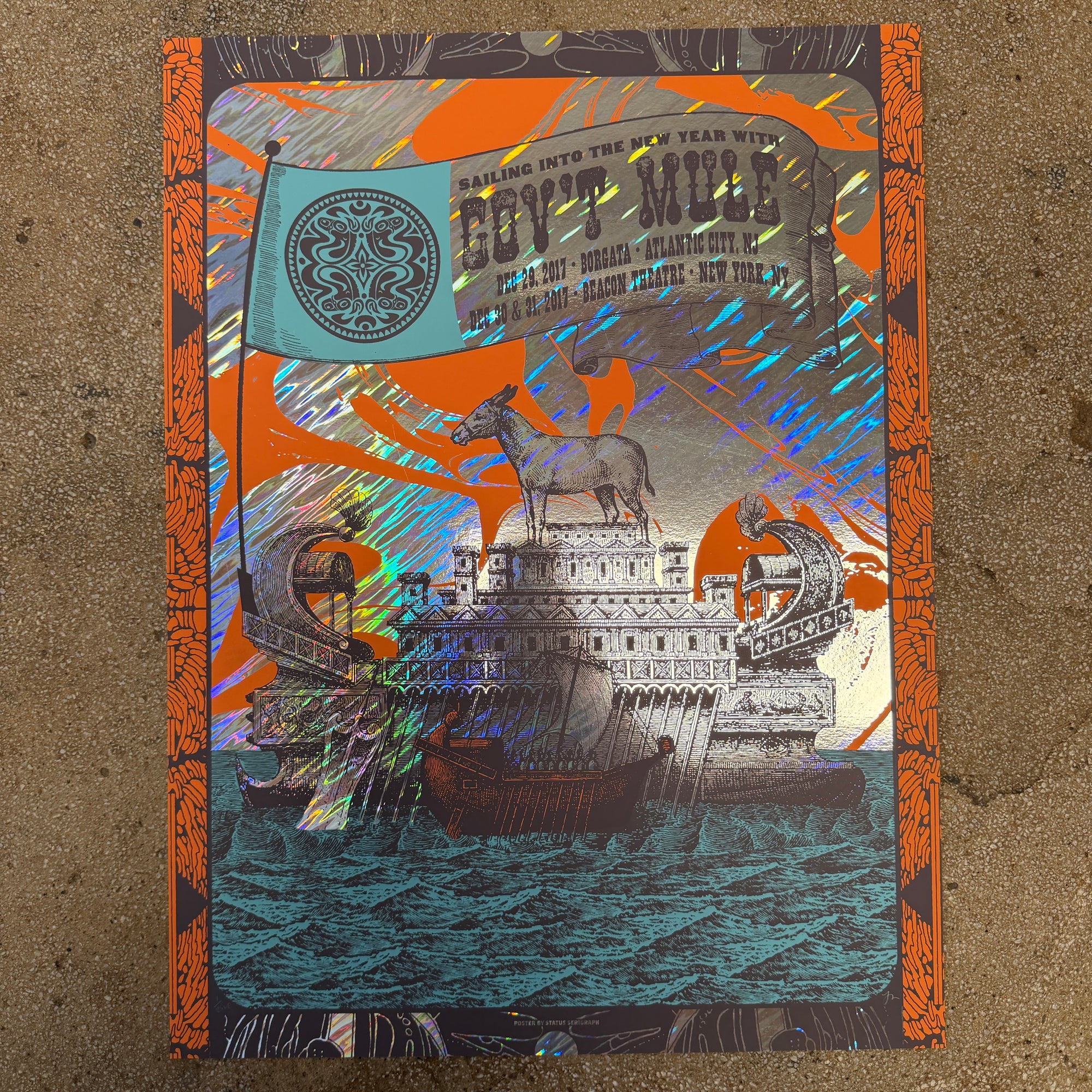 Gov't Mule - NYE 2017 Run Moon Lava Foil (Scratch N' Dent)
