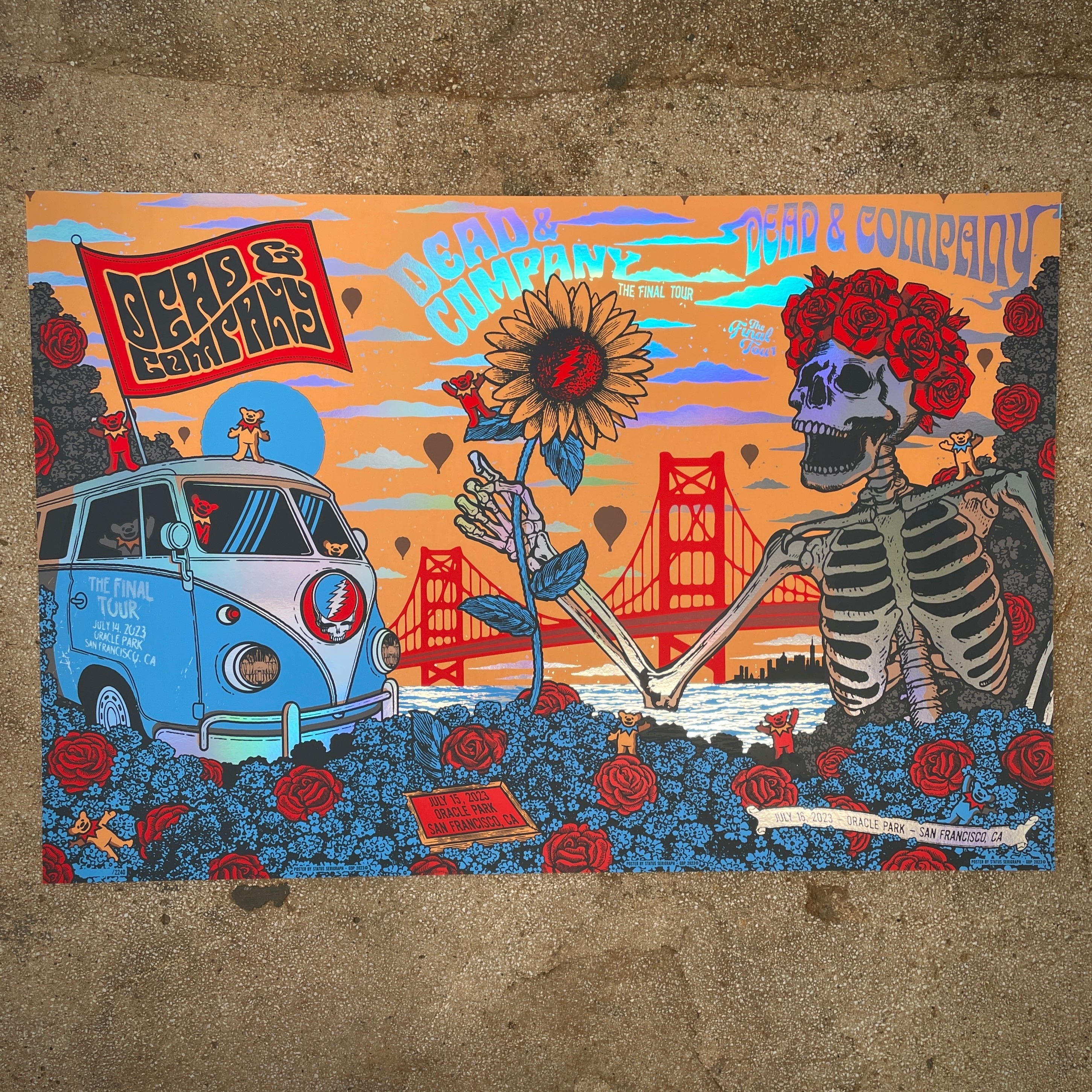 Dead & Company 2023年夏ツアーポスター DEAD AND COMPANY SUMMER TOUR 2023 FOIL STICKER / POSTER | eBay
