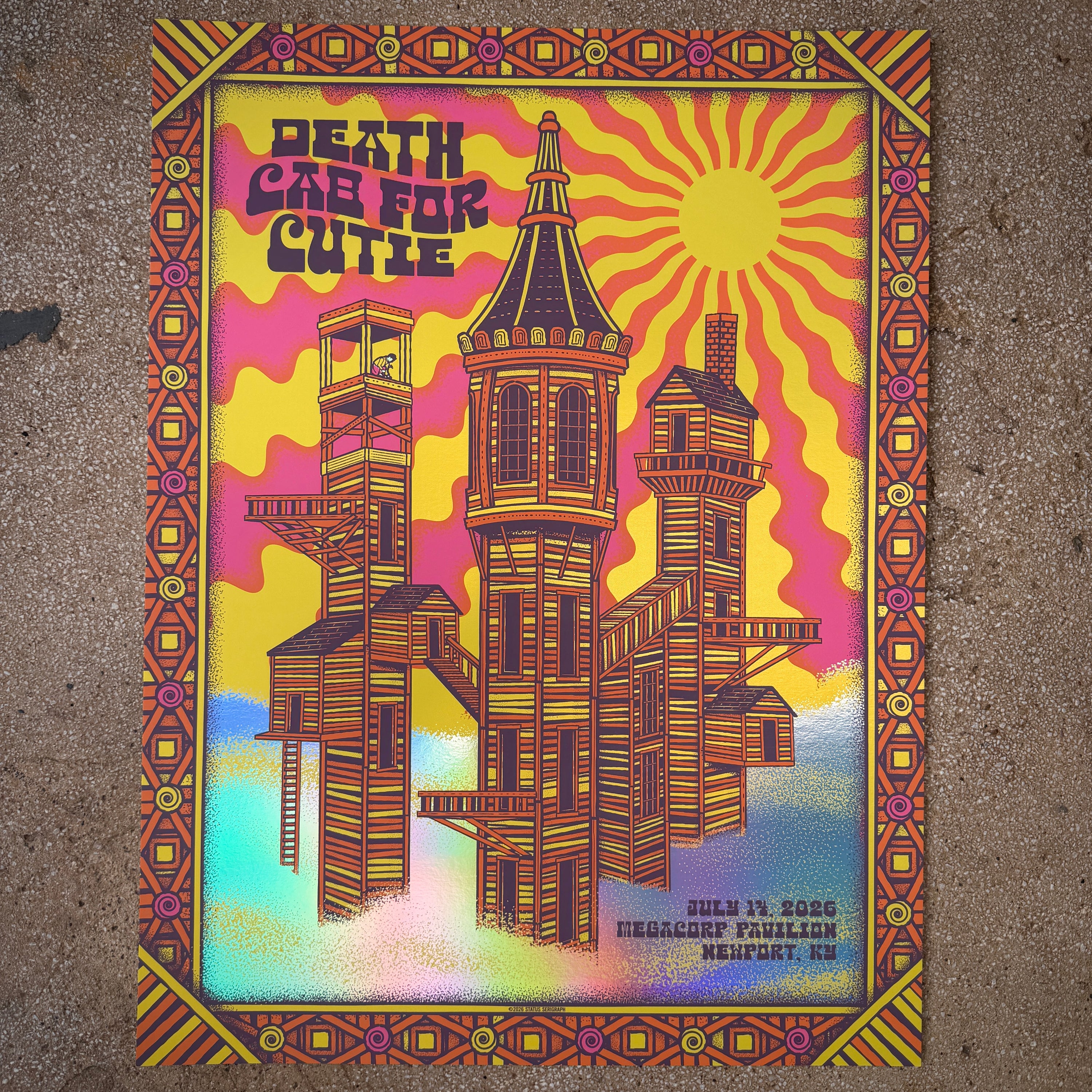 Death Cab for Cutie - Newport KY 2026 (Rainbow Foil)