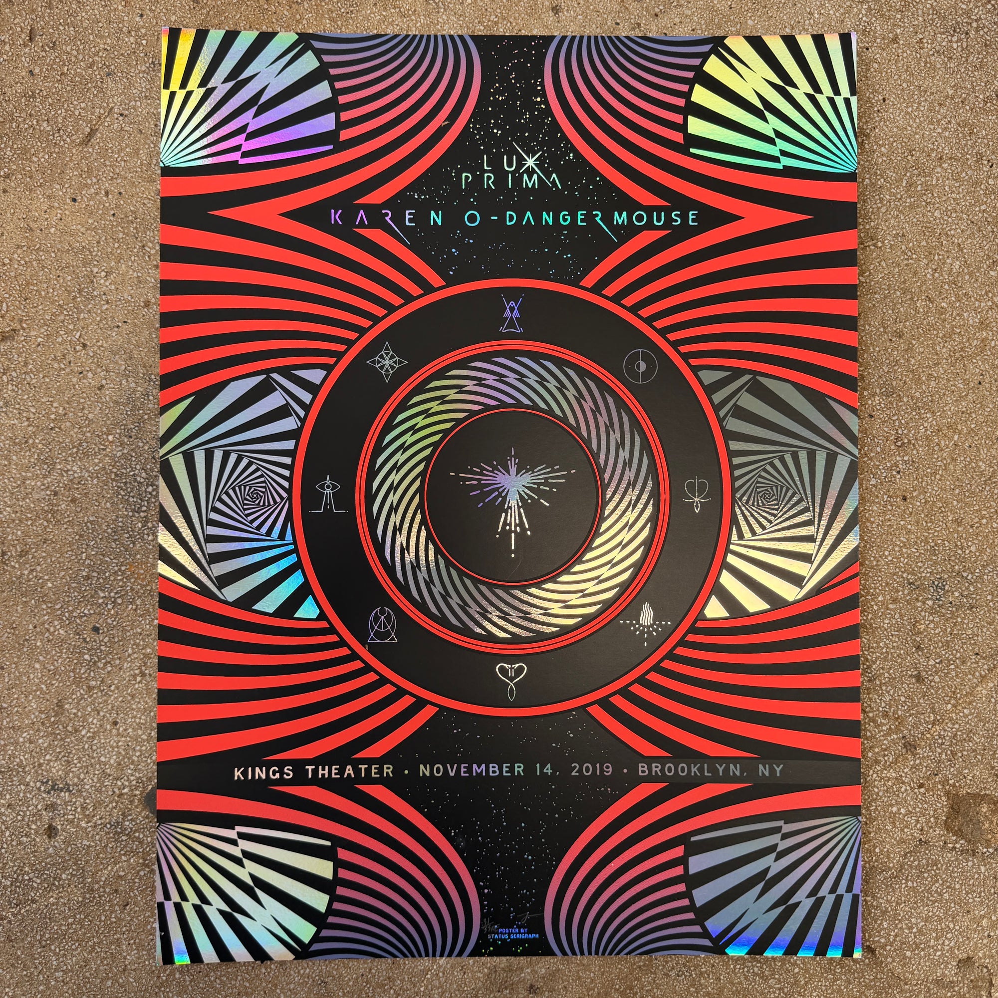 Karen O & Danger Mouse Rainbow Foil (Scratch N' Dent)