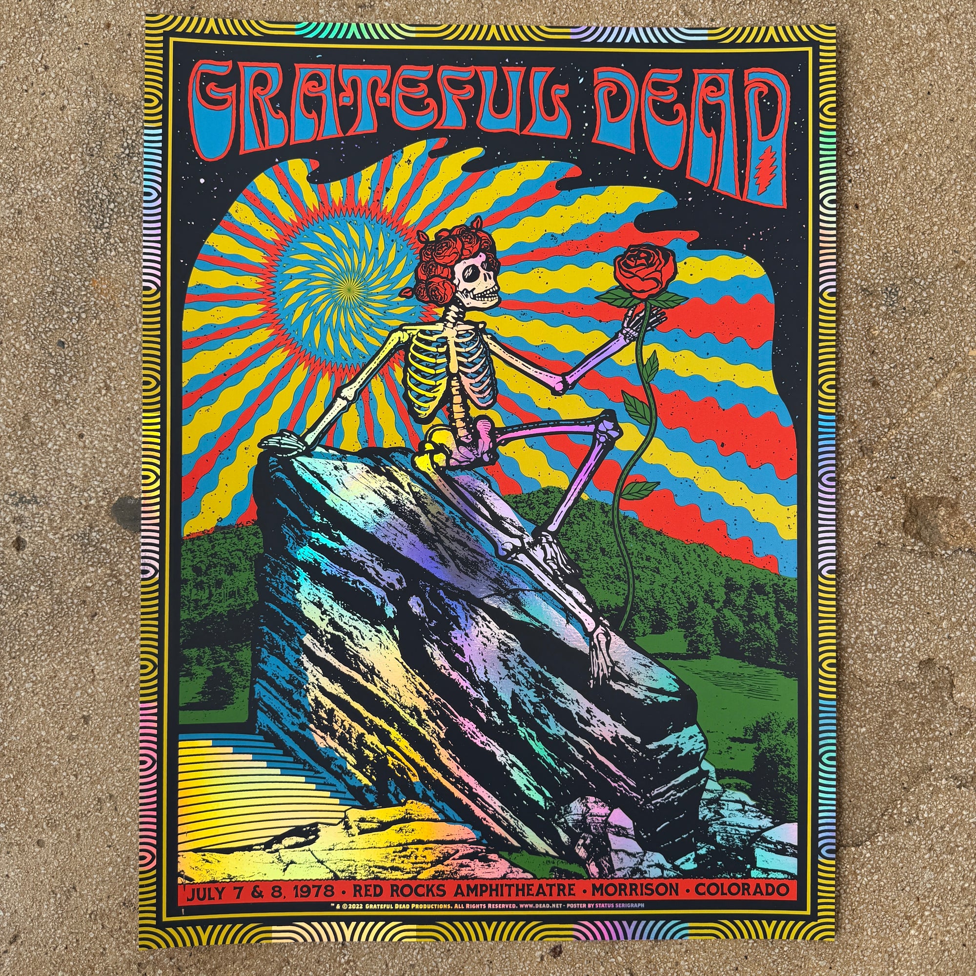 Grateful Dead - Red Rocks 1978 Rainbow Foil (Scratch and Dent)