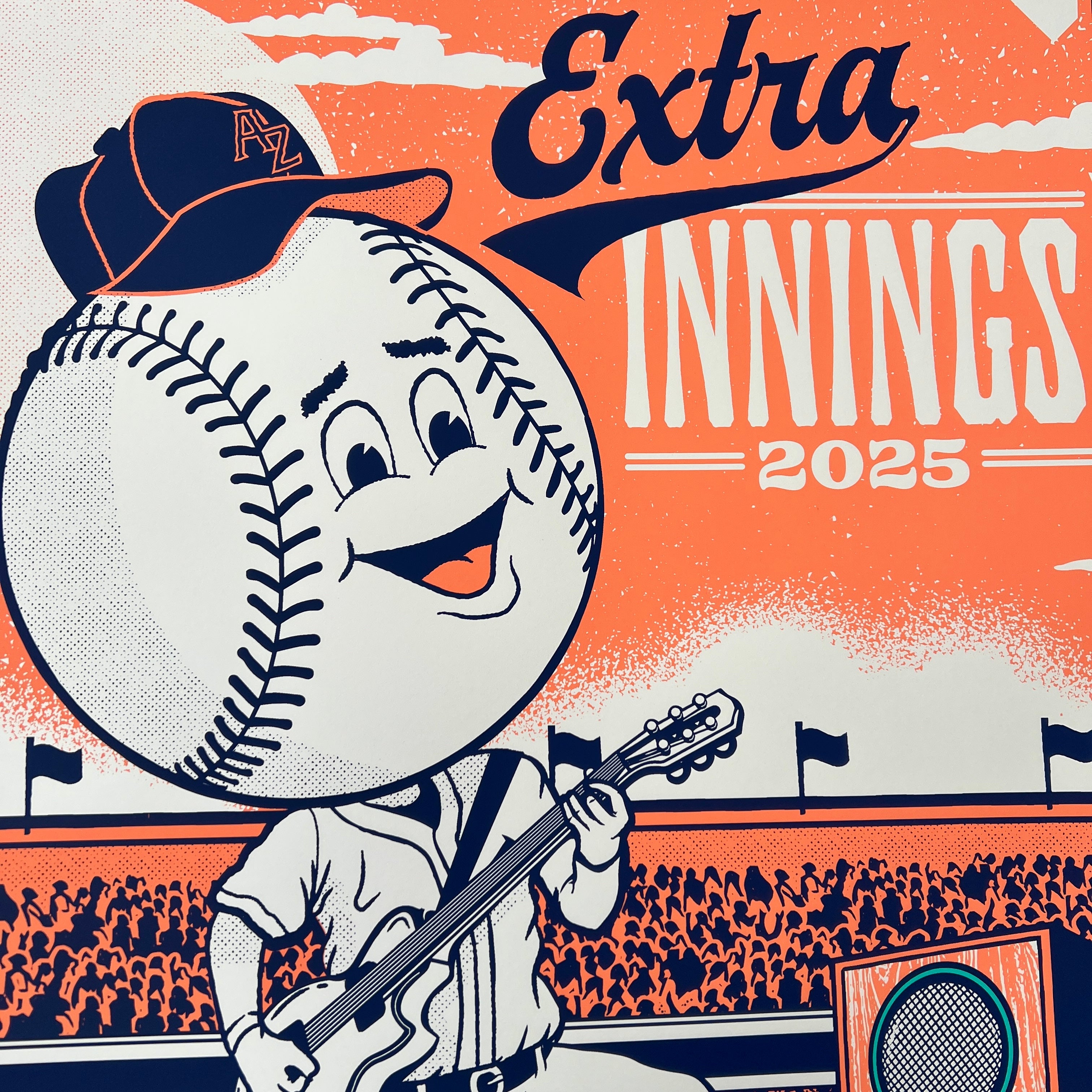 Extra Inning Cartoons Extra Innings Festival 2025 - Tempe AZ β Status Serigraph