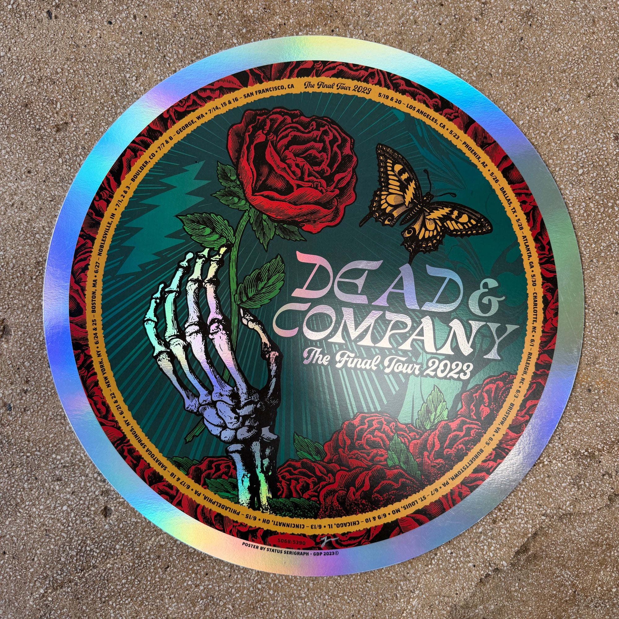 Dead & Company - Final Tour 2023 Round Foil (Scratch N' Dent)