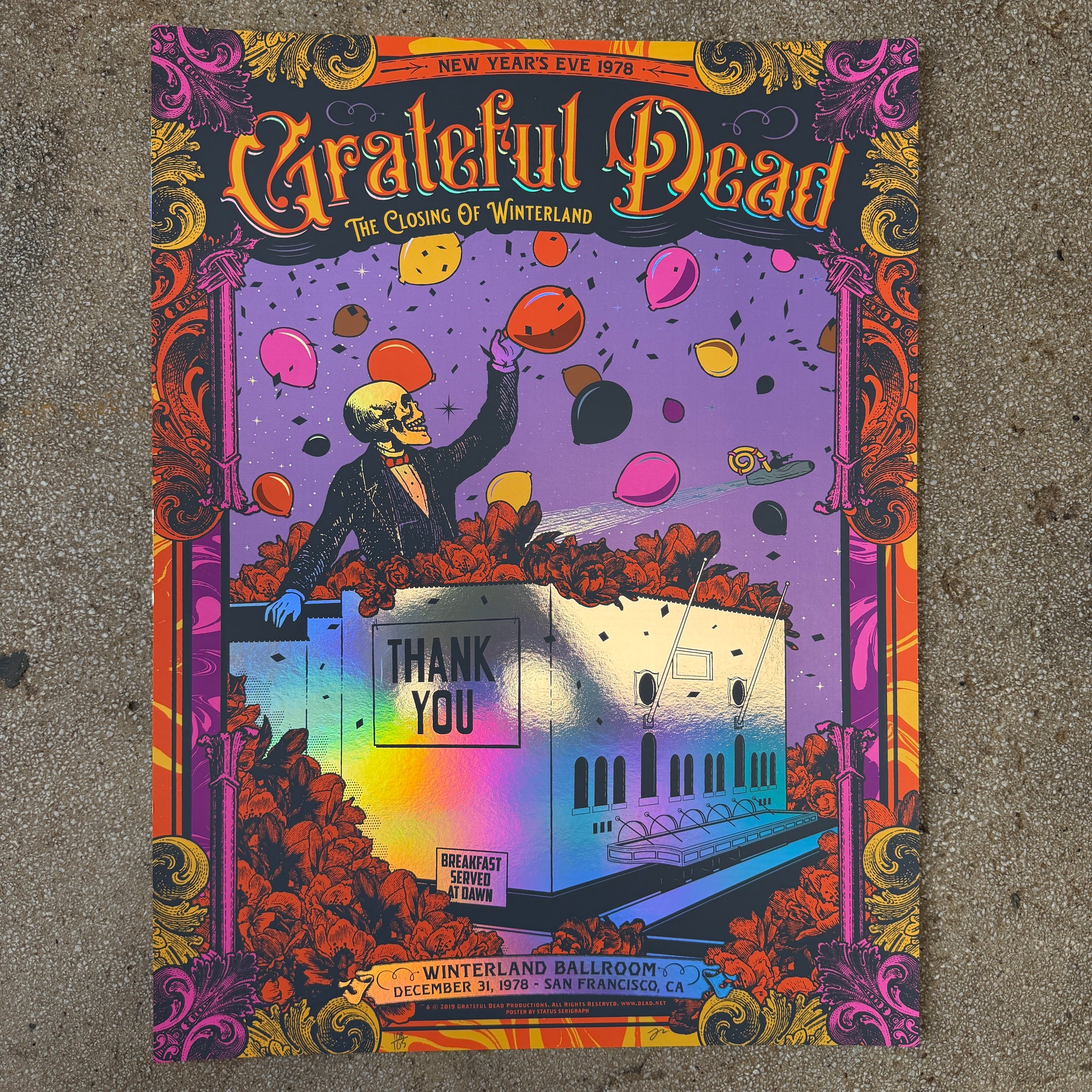 Grateful Dead - Closing of Winterland Rainbow Foil (Scratch N' Dent)