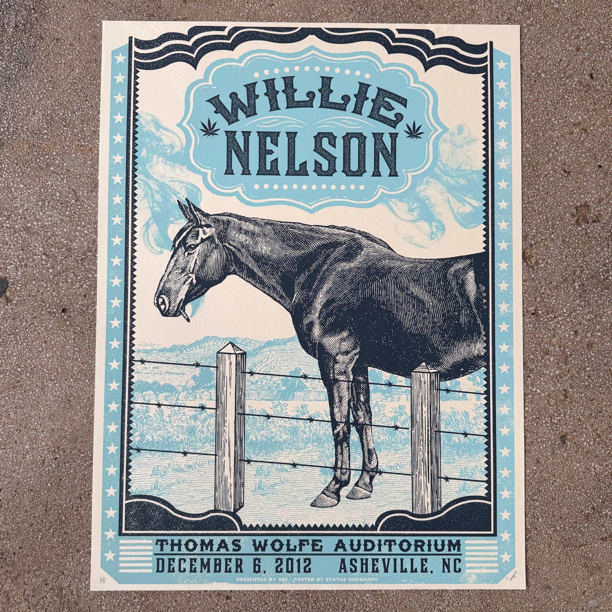 Willie Nelson - Asheville 2012 (Scratch N' Dent) Extremely Rare