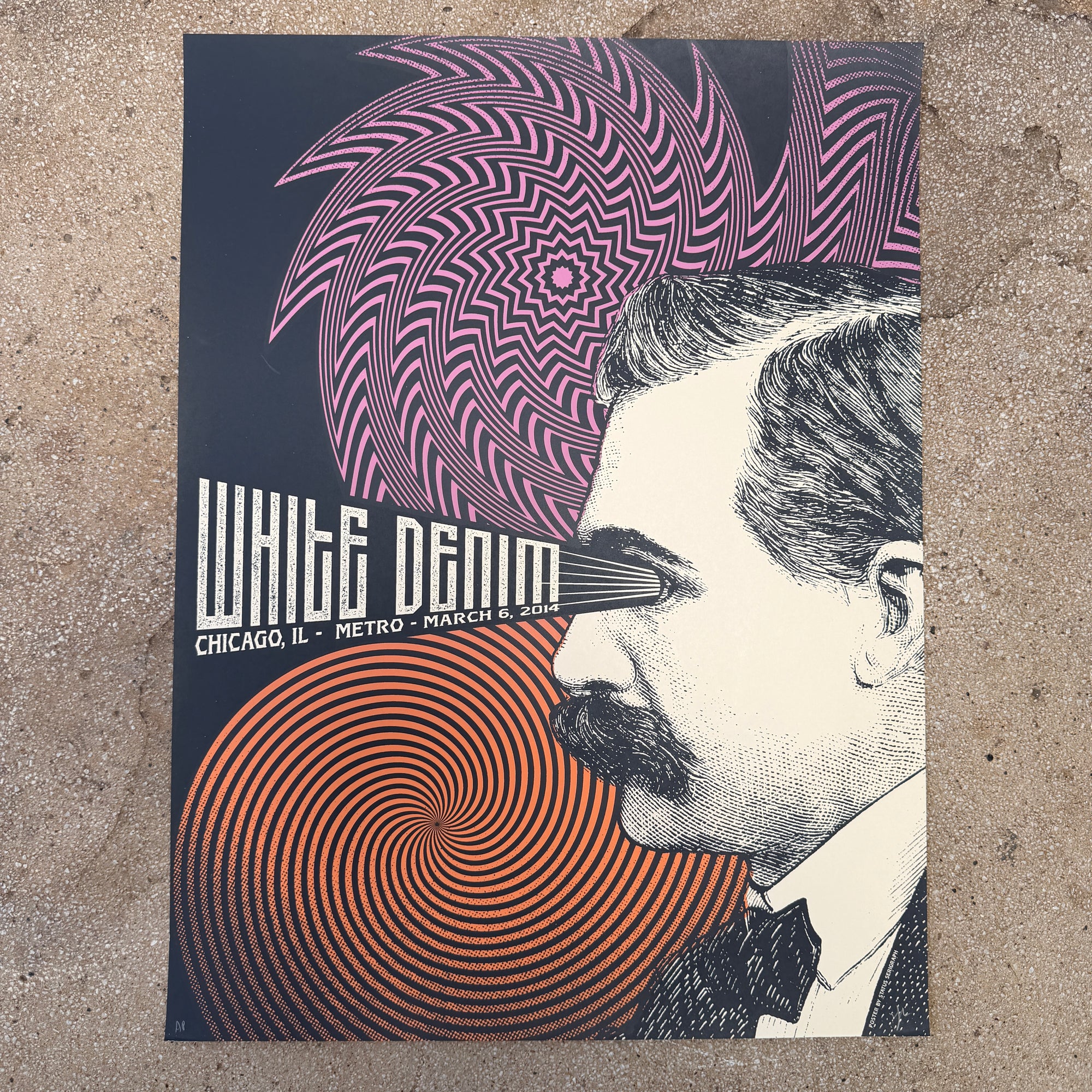 White Denim - Chicago 2014 (Scratch N' Dent) Rare