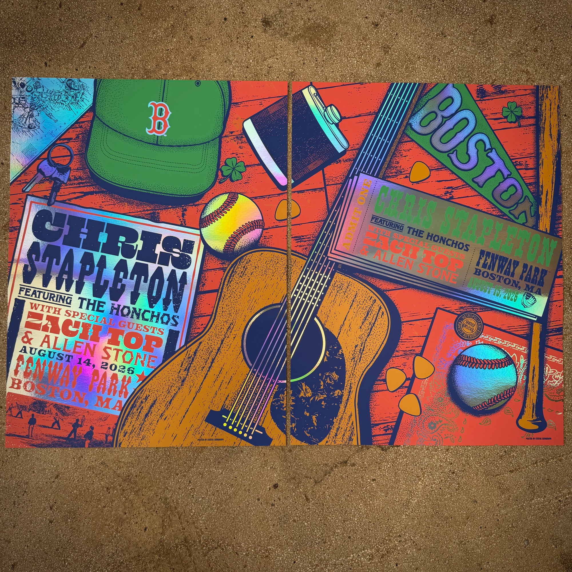 Chris Stapleton - Boston 2026 Matching Set (Rainbow Foil)