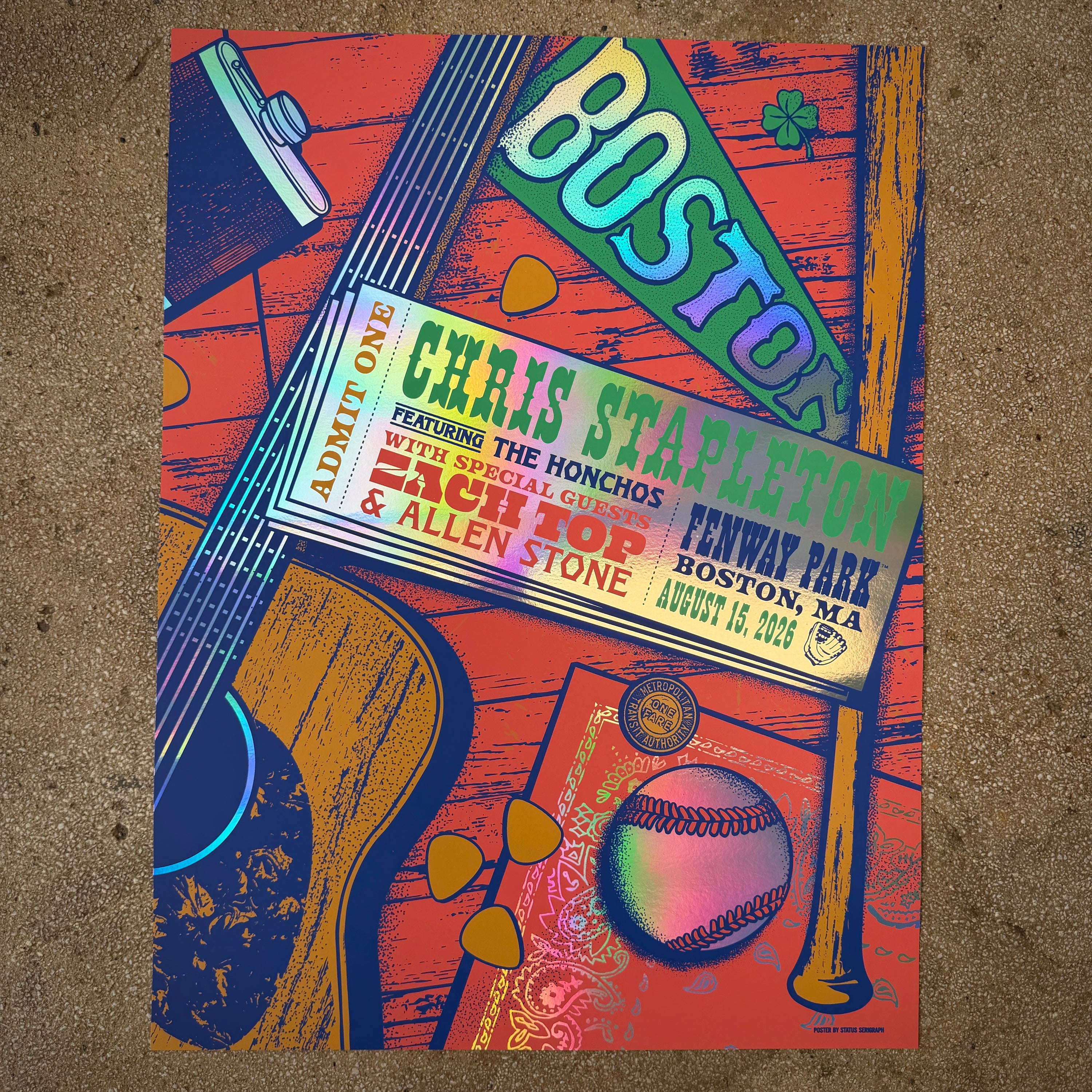 Chris Stapleton - Boston 2026 Night 2 (Rainbow Foil)