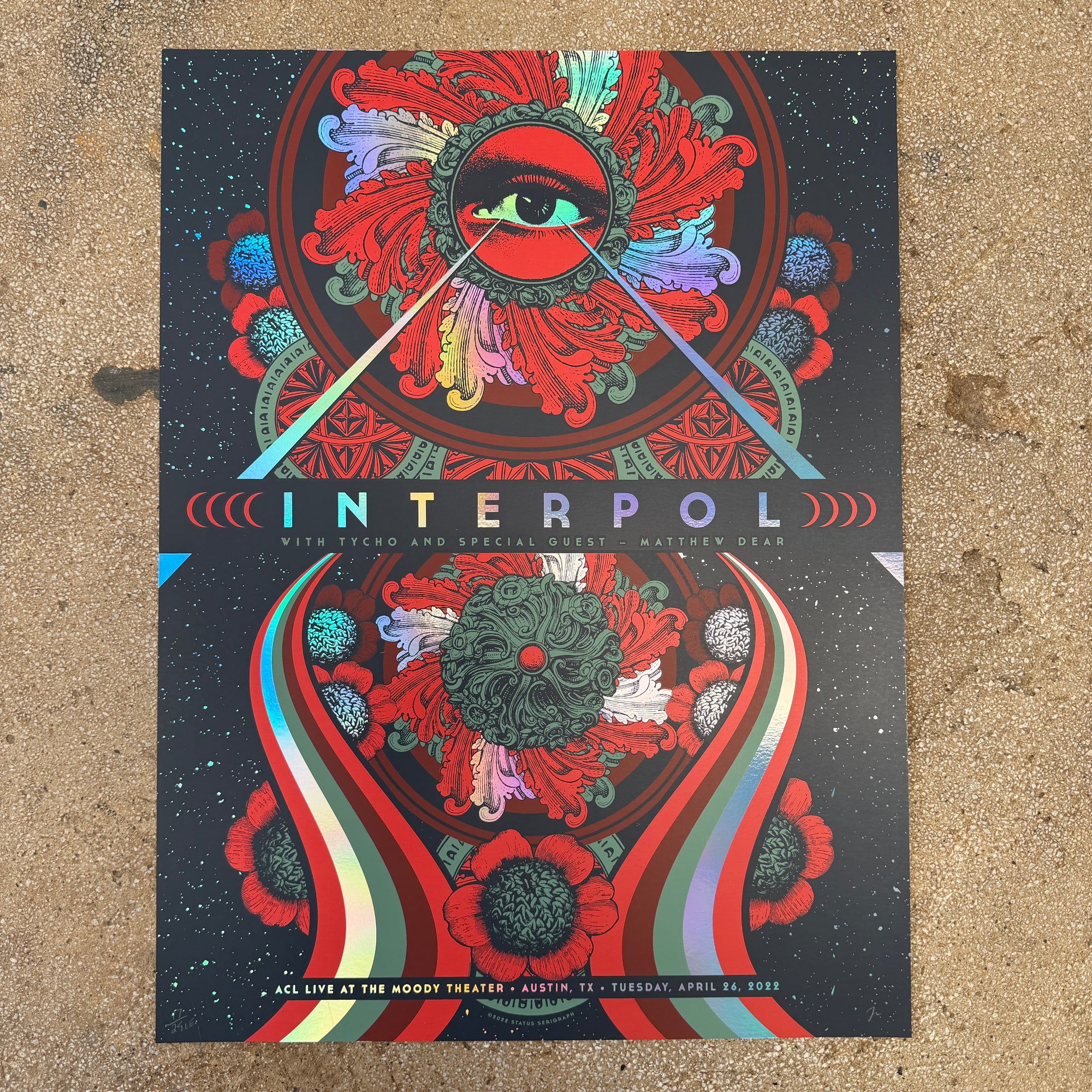 Interpol - Austin TX 2022 Rainbow Foil (Scratch N' Dent)