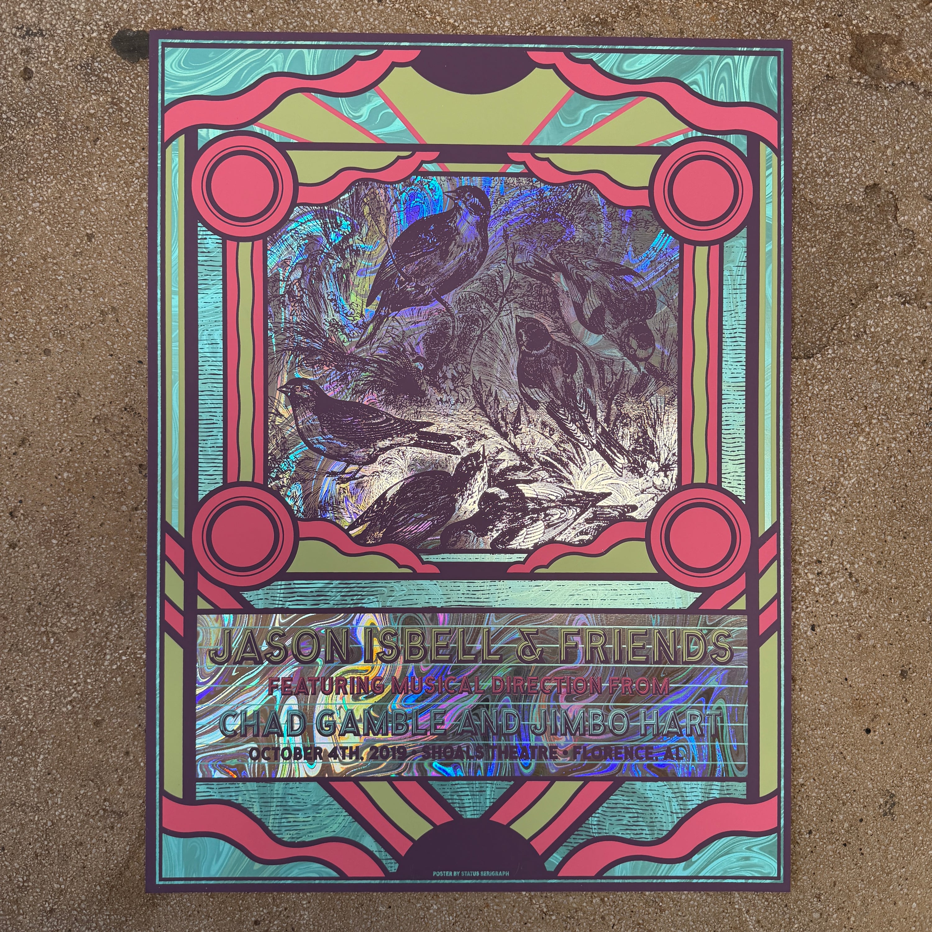 Jason Isbell & Friends - Florence 2019 Swirl Foil (Scratch N' Dent)