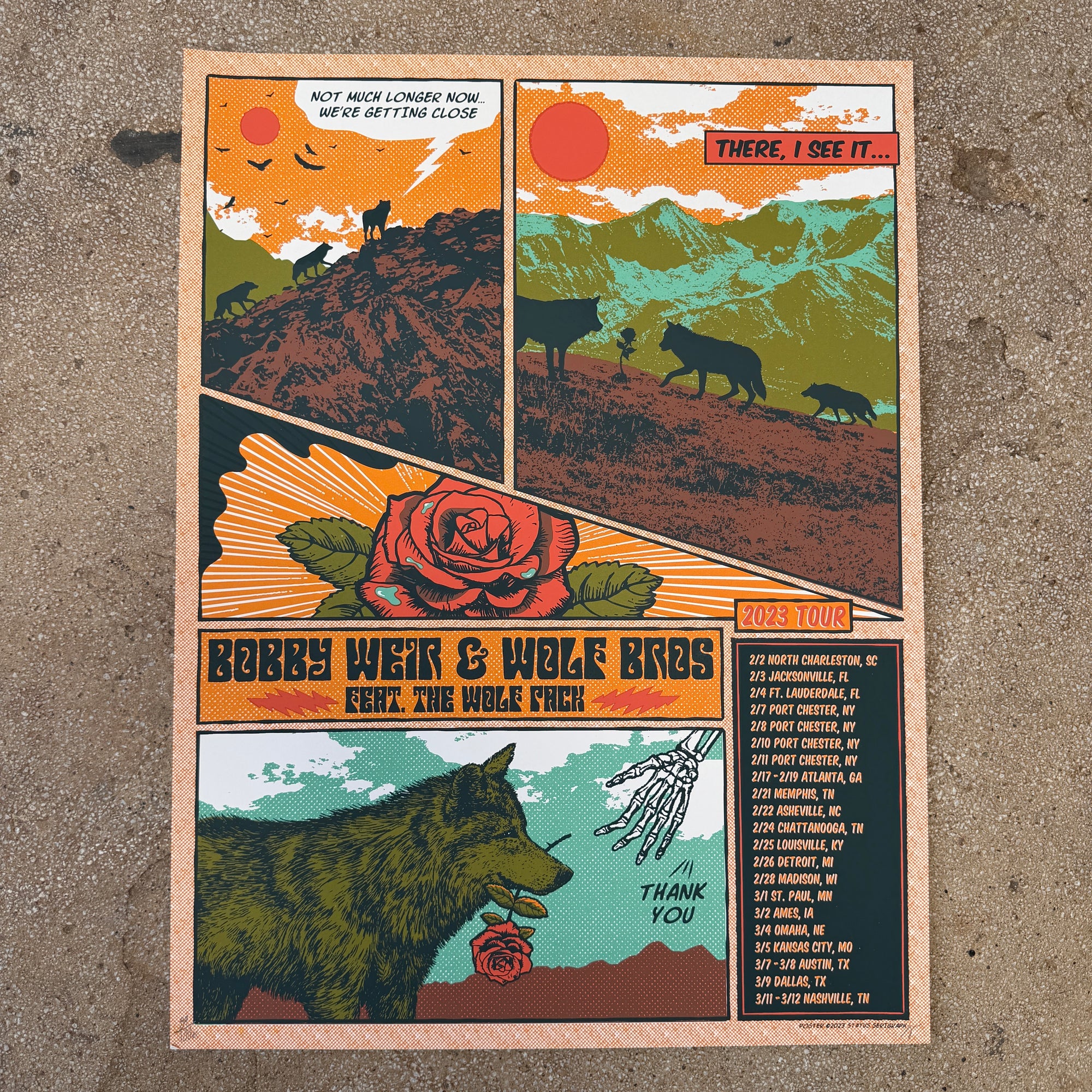 Bobby Weir & Wolf Bros - 2023 Tour (Scratch N' Dent)