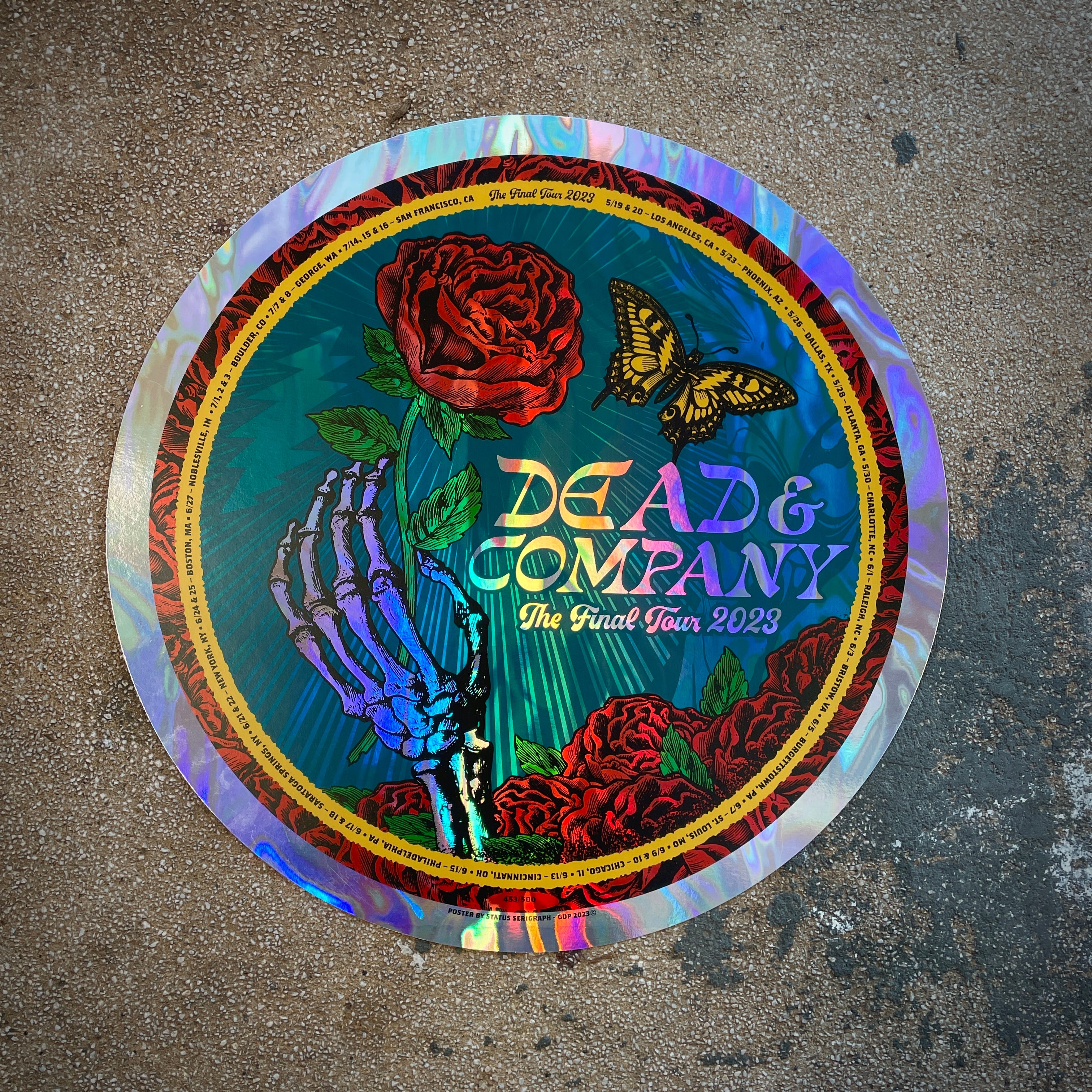 DEAD AND COMPANY 2023 SETLIST TOUR POSTER 24